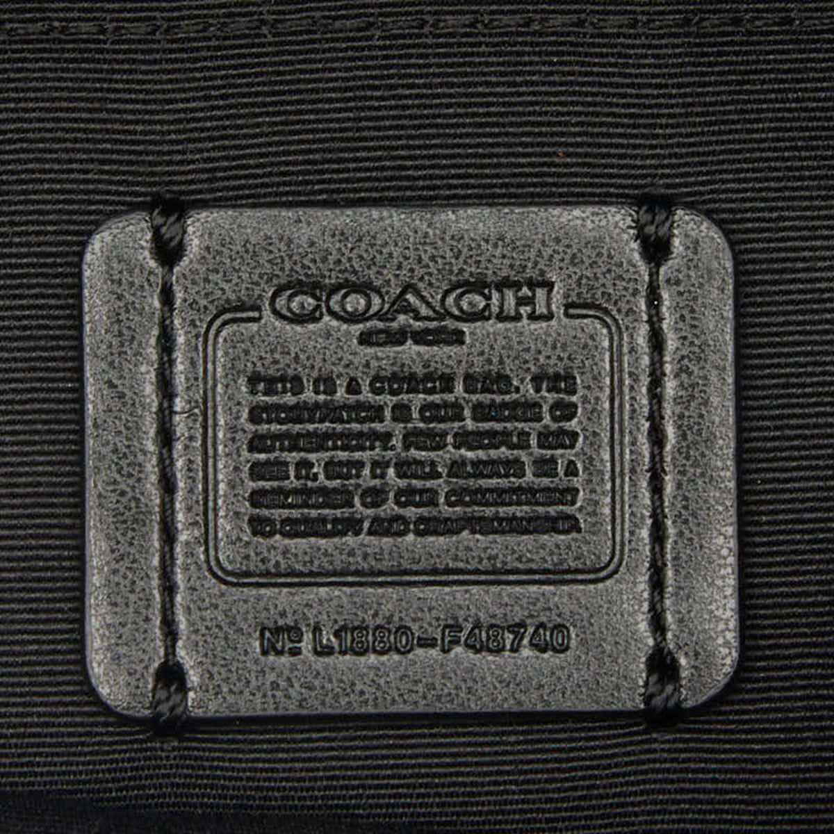 Coach Signature Black Brown Signature Line Fanny Pack (Pre-Owned)