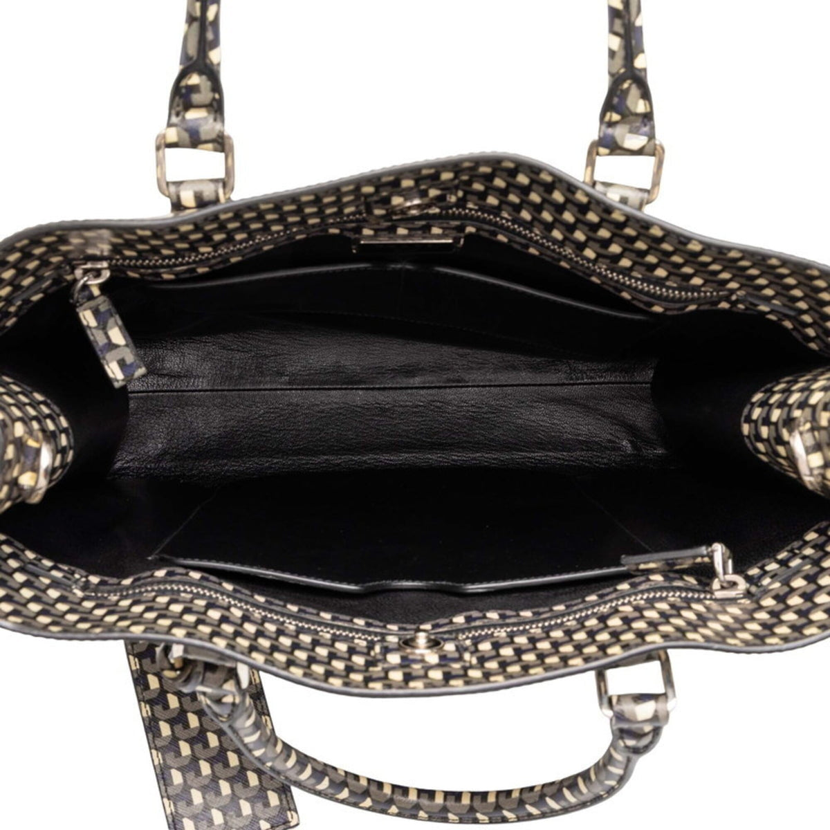 Prada Saffiano Multi-Color Leather Handbag Shoulder Bag (Pre-Owned)