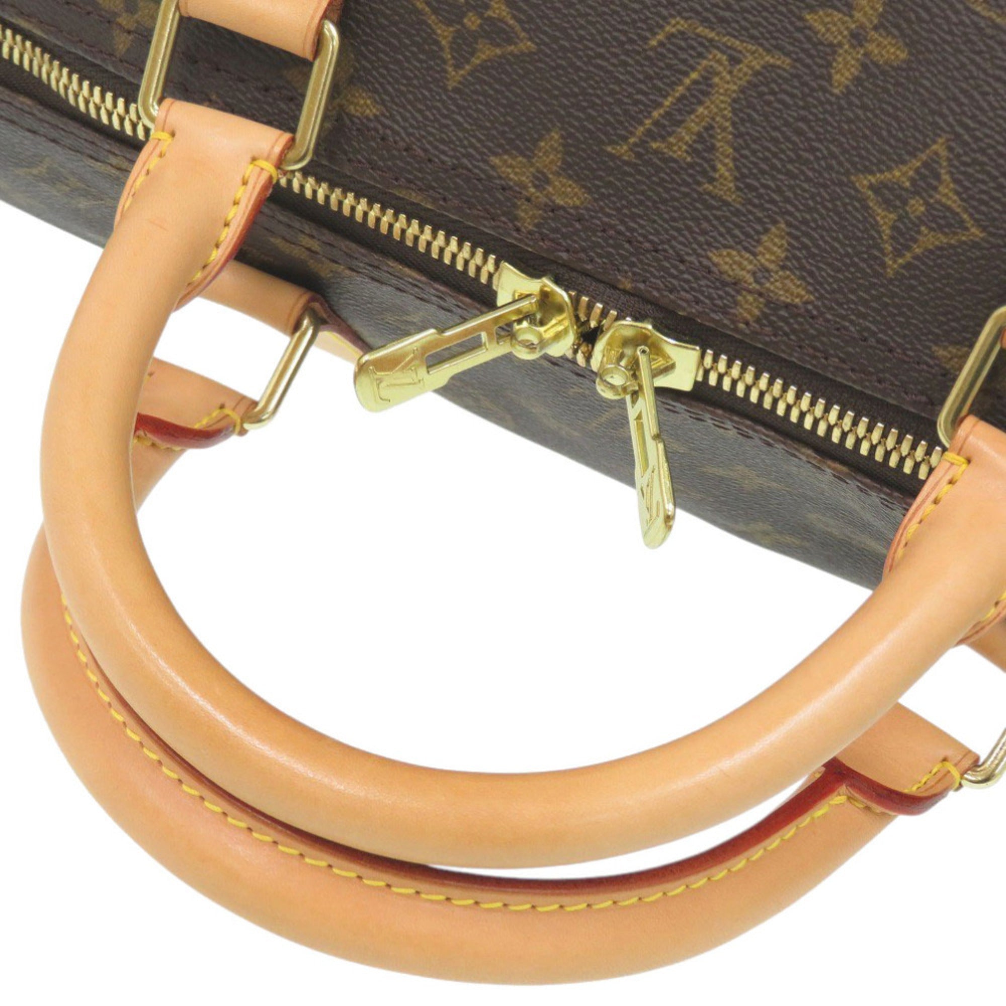 Louis Vuitton Brown Monogram Canvas Boston Bag (Pre-Owned)