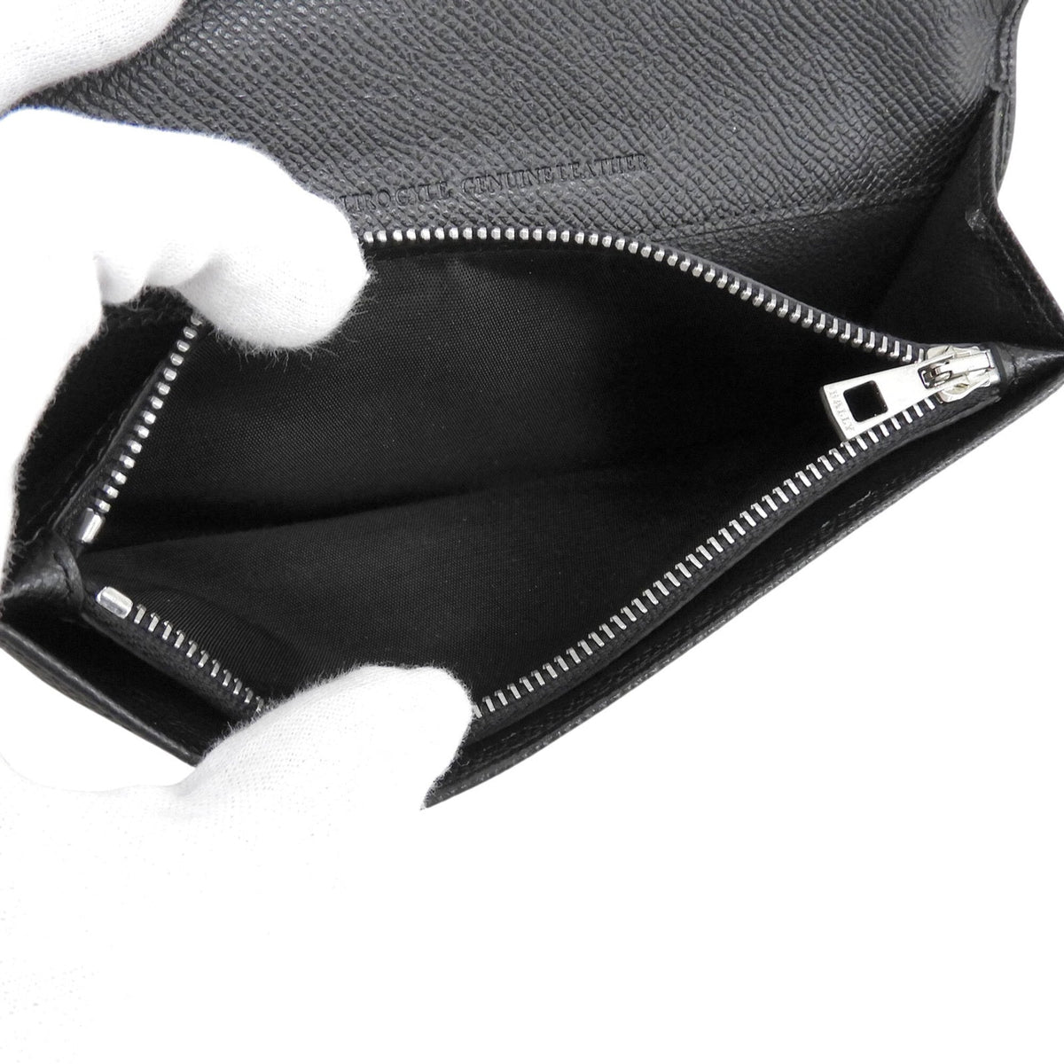Bally Black Leather Long Wallet (Bi-Fold) (Pre-Owned)