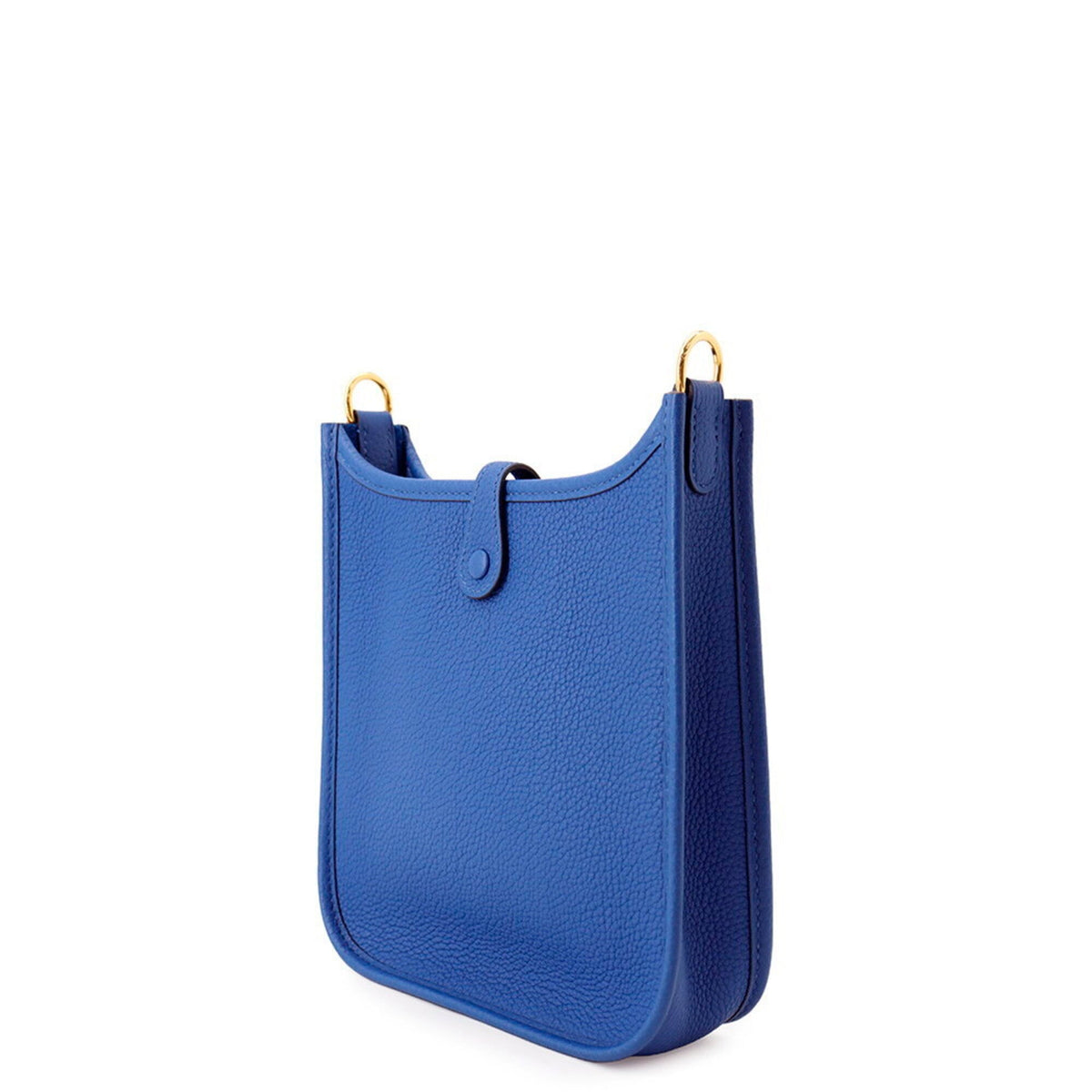Hermes Evelyne Blue Taurillon Clemence Leather Shoulder Bag (Pre-Owned)