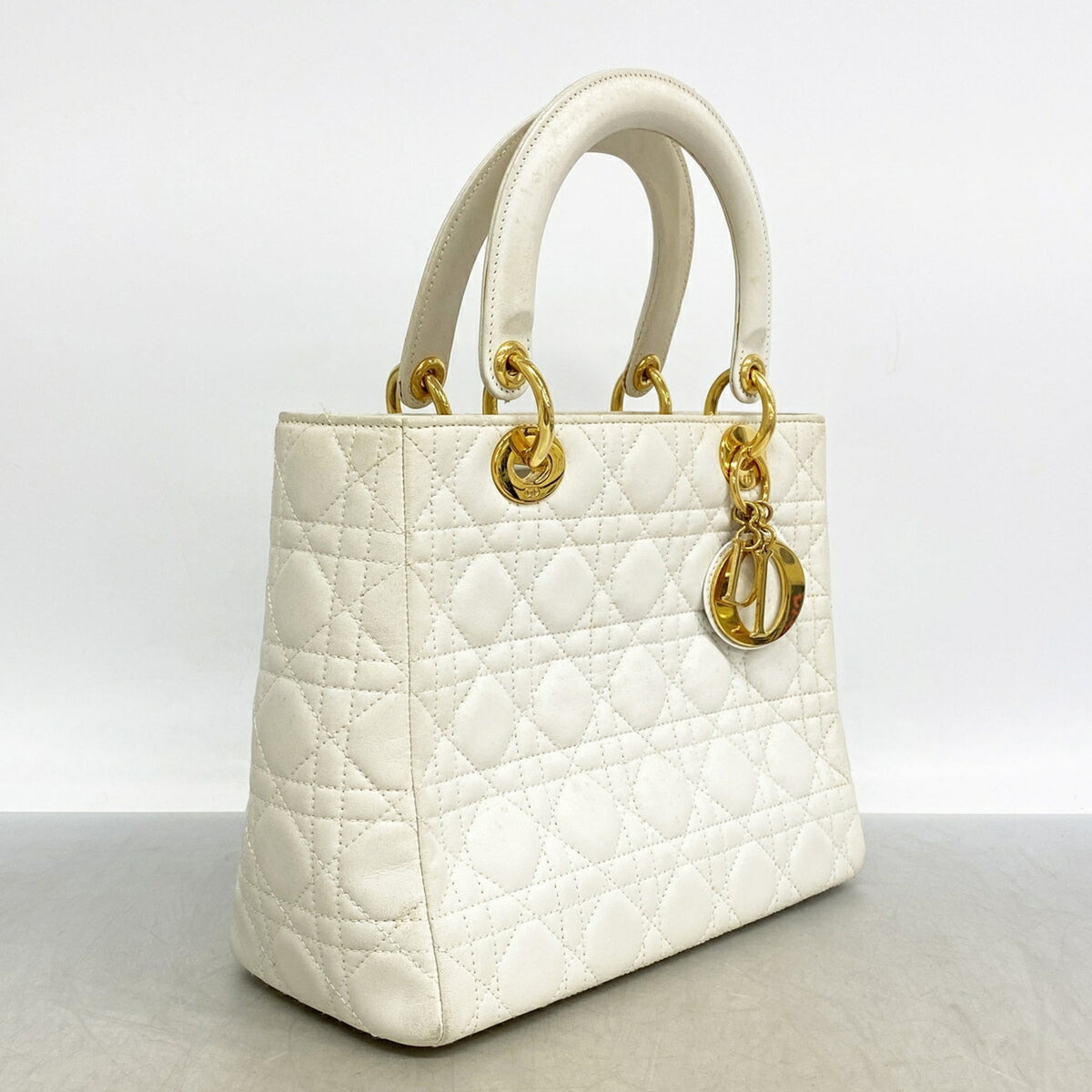 Christian Dior White Leather Handbag (Pre-Owned)
