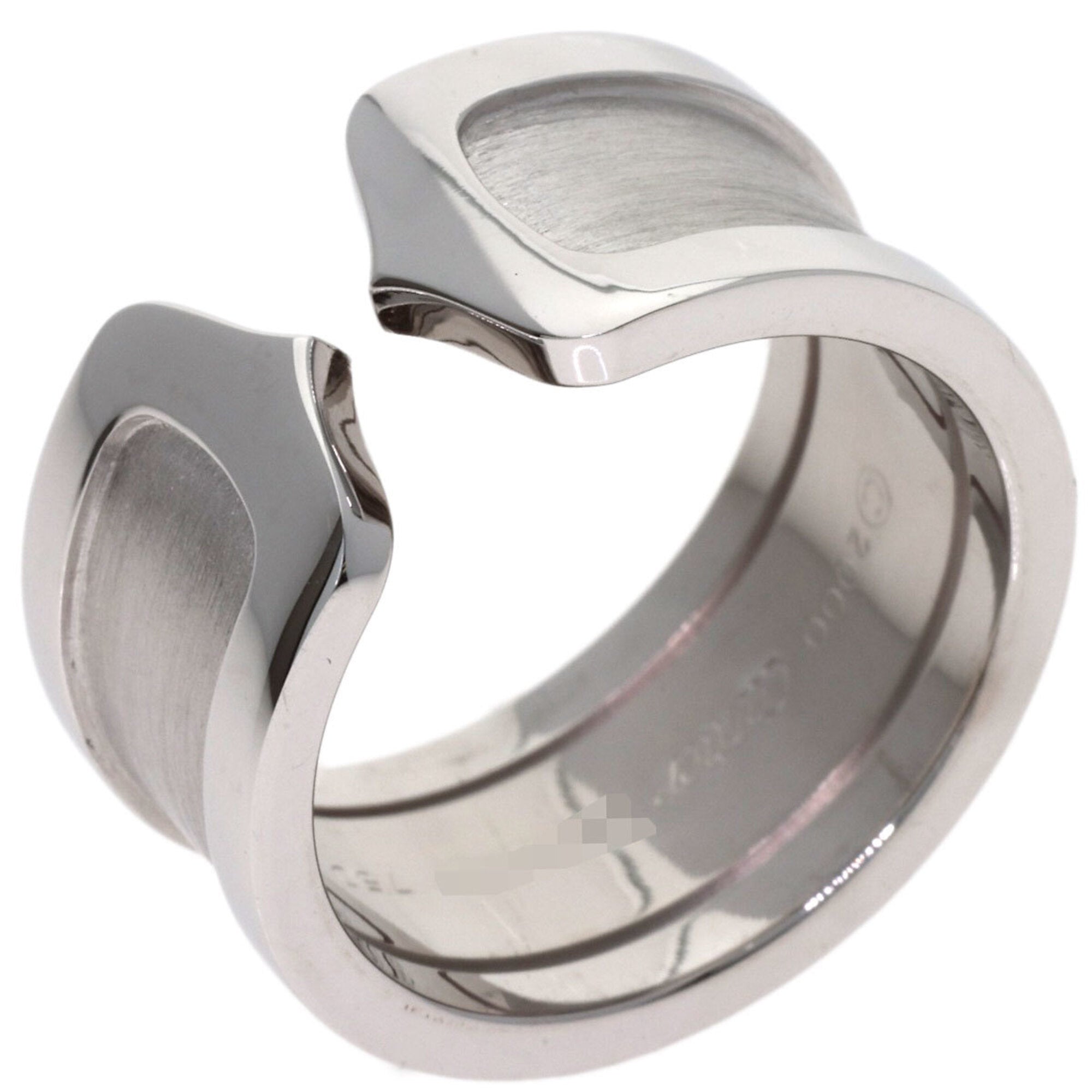Cartier C2 White Gold (18K) Band Ring (Pre-Owned)