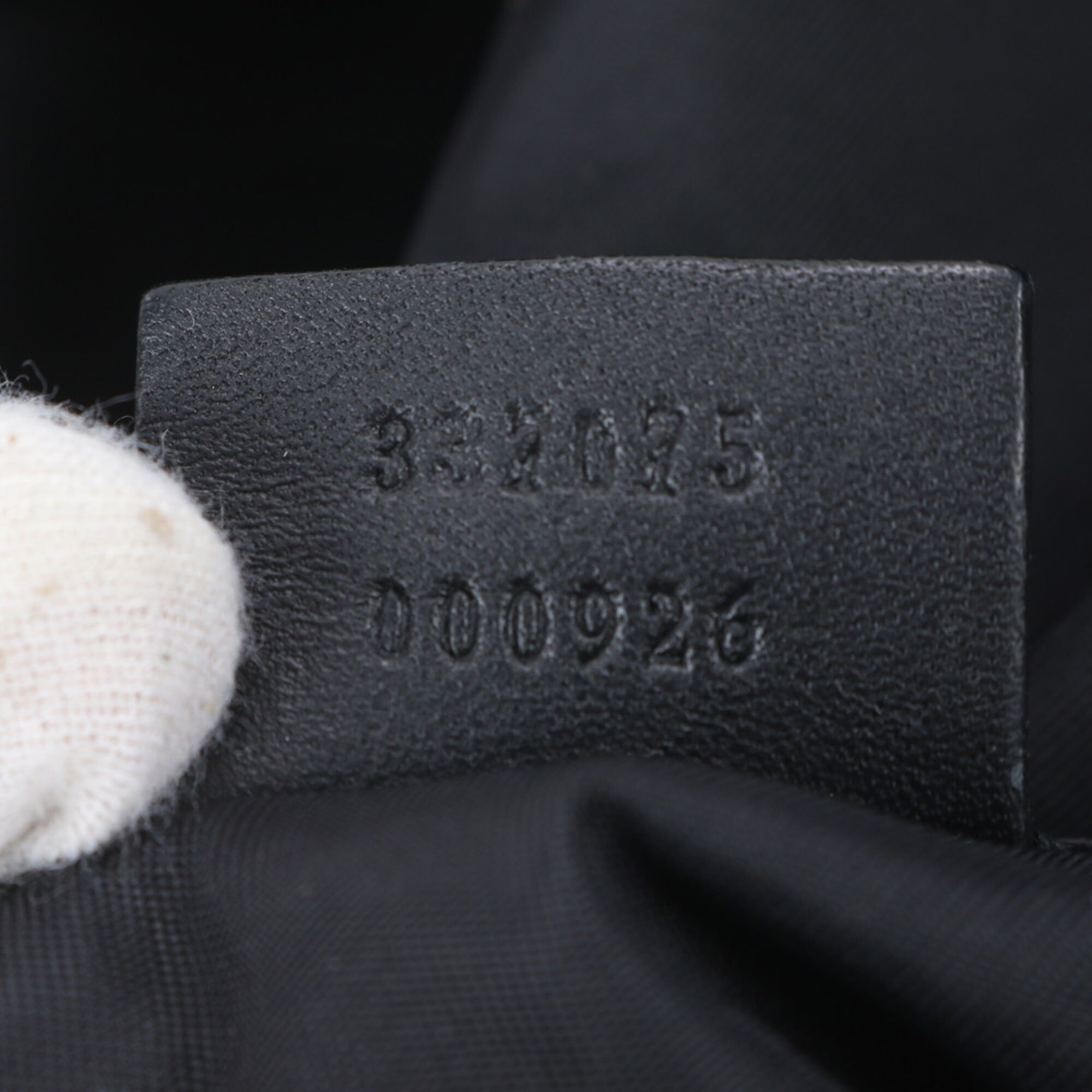 Gucci Black Leather Canvas Backpack Shoulder Bag (Pre-Owned)