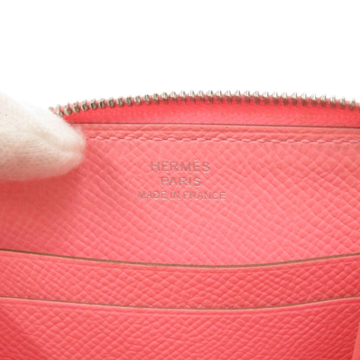 Hermes Rose Confetti Epsom Leather Coin Purse/Coin Case (Pre-Owned)