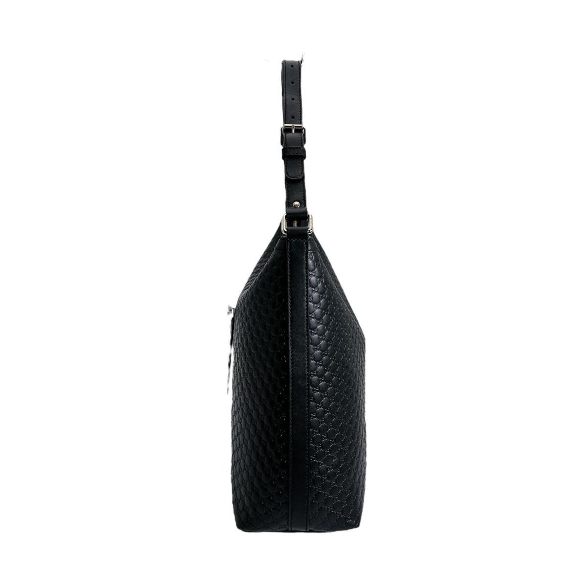 Gucci Black Leather Shoulder Bag (Pre-Owned)