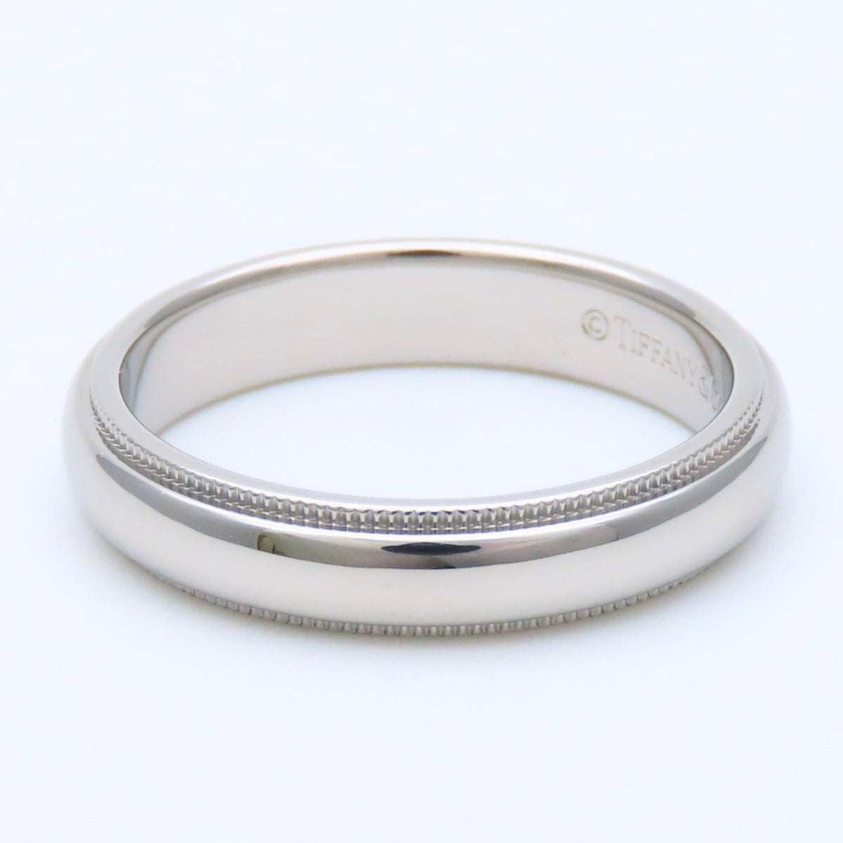 Tiffany Platinum Platinum 950 Band Ring (Pre-Owned)