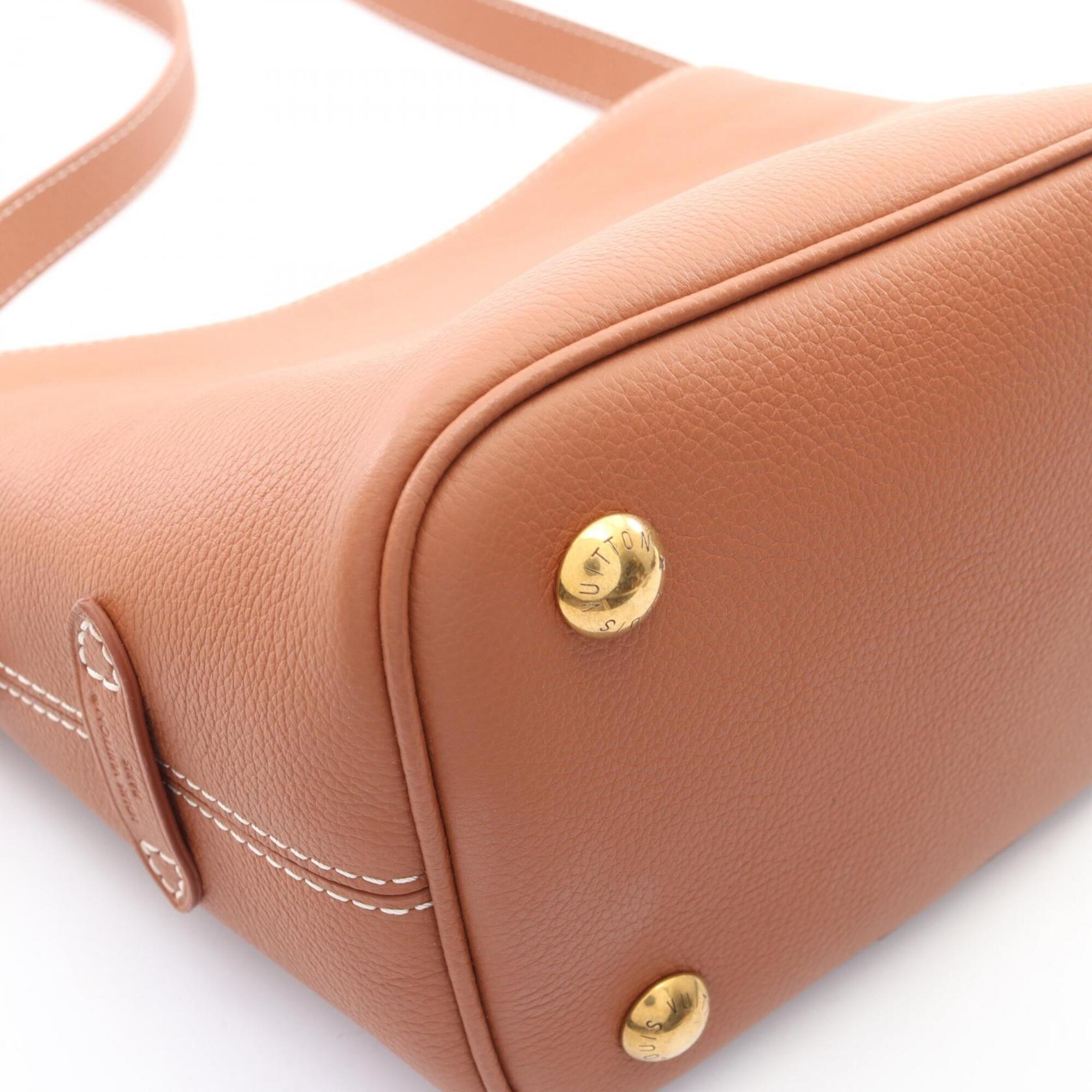 Louis Vuitton Brown Cognac Leather Handbag Pouch Shoulder Bag (Pre-Owned)