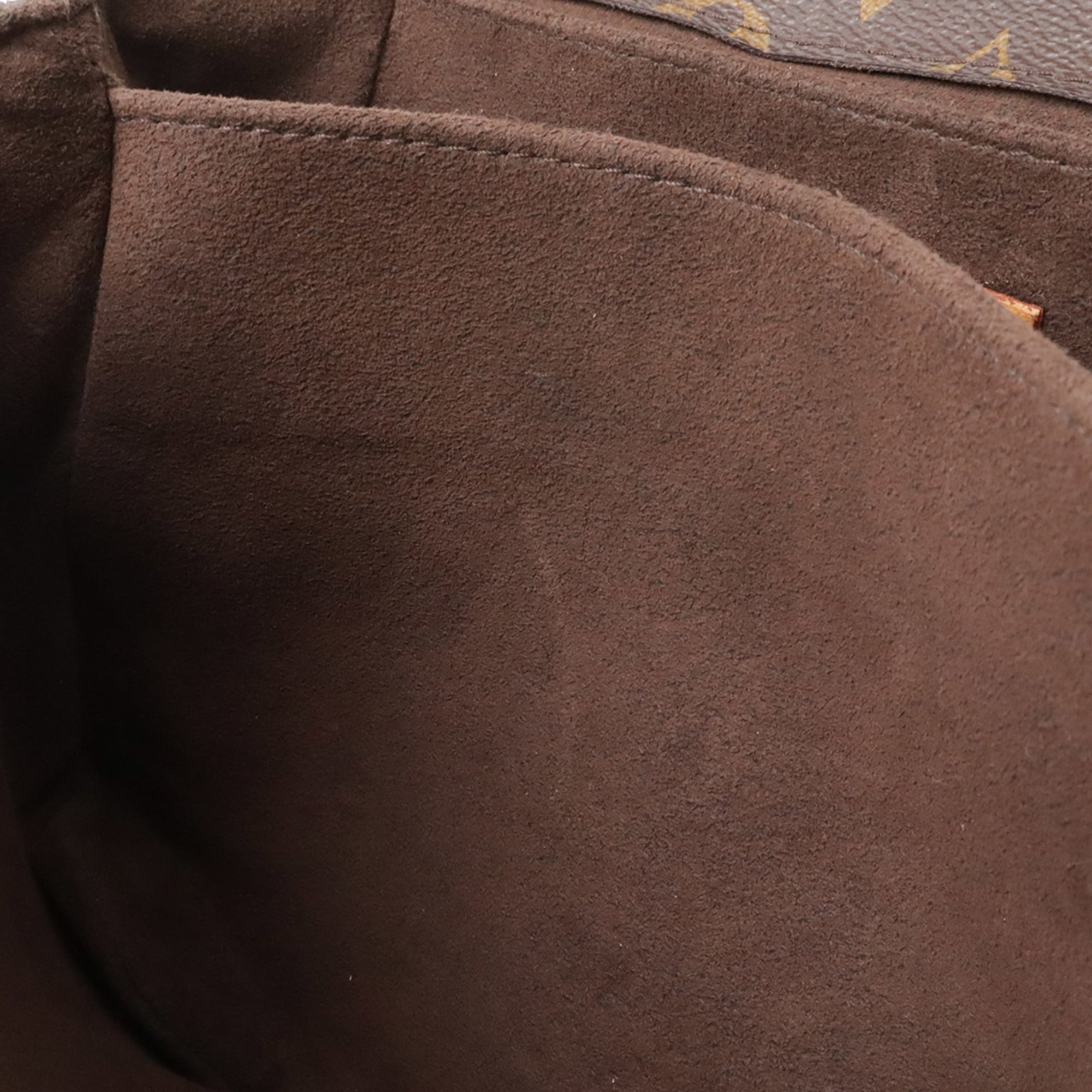 Louis Vuitton Brown Monogram Canvas Clutch Bag Handbag Pochette Shoulder Bag (Pre-Owned)