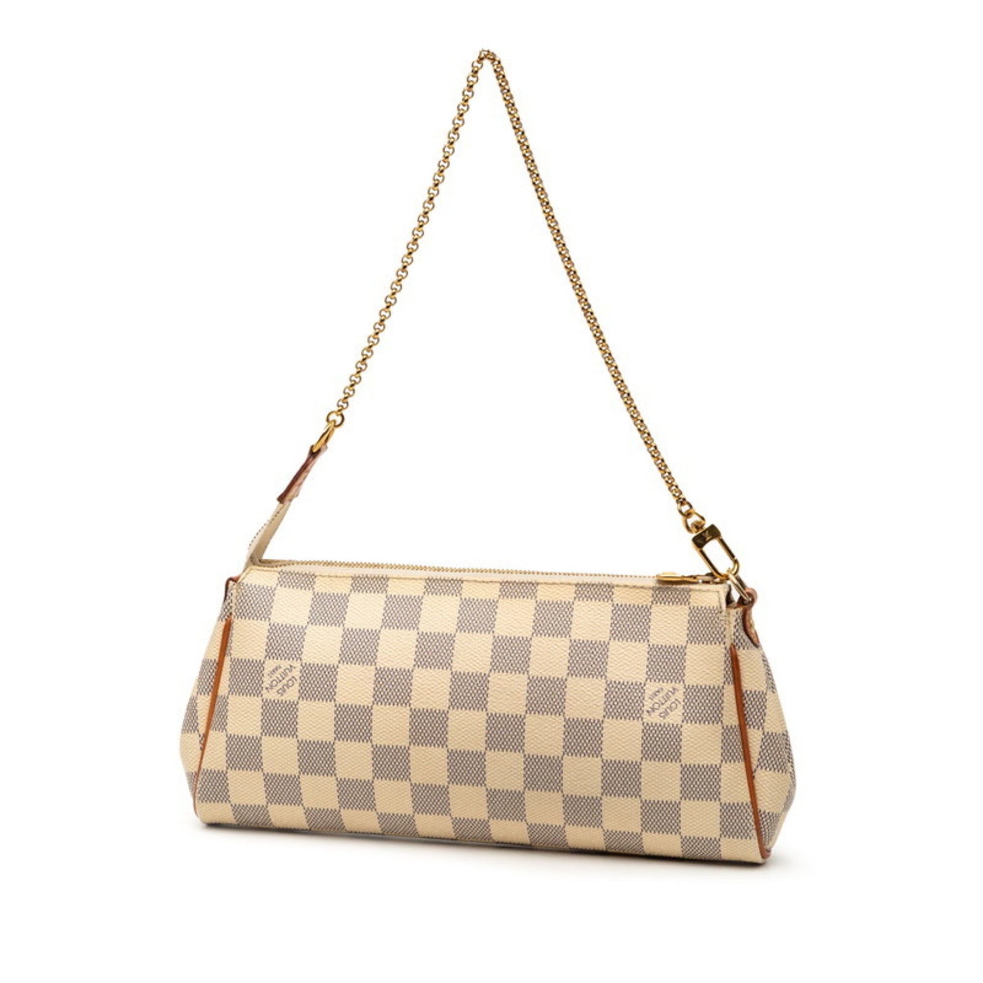 Louis Vuitton White Pvc Leather Handbag Shoulder Bag (Pre-Owned)