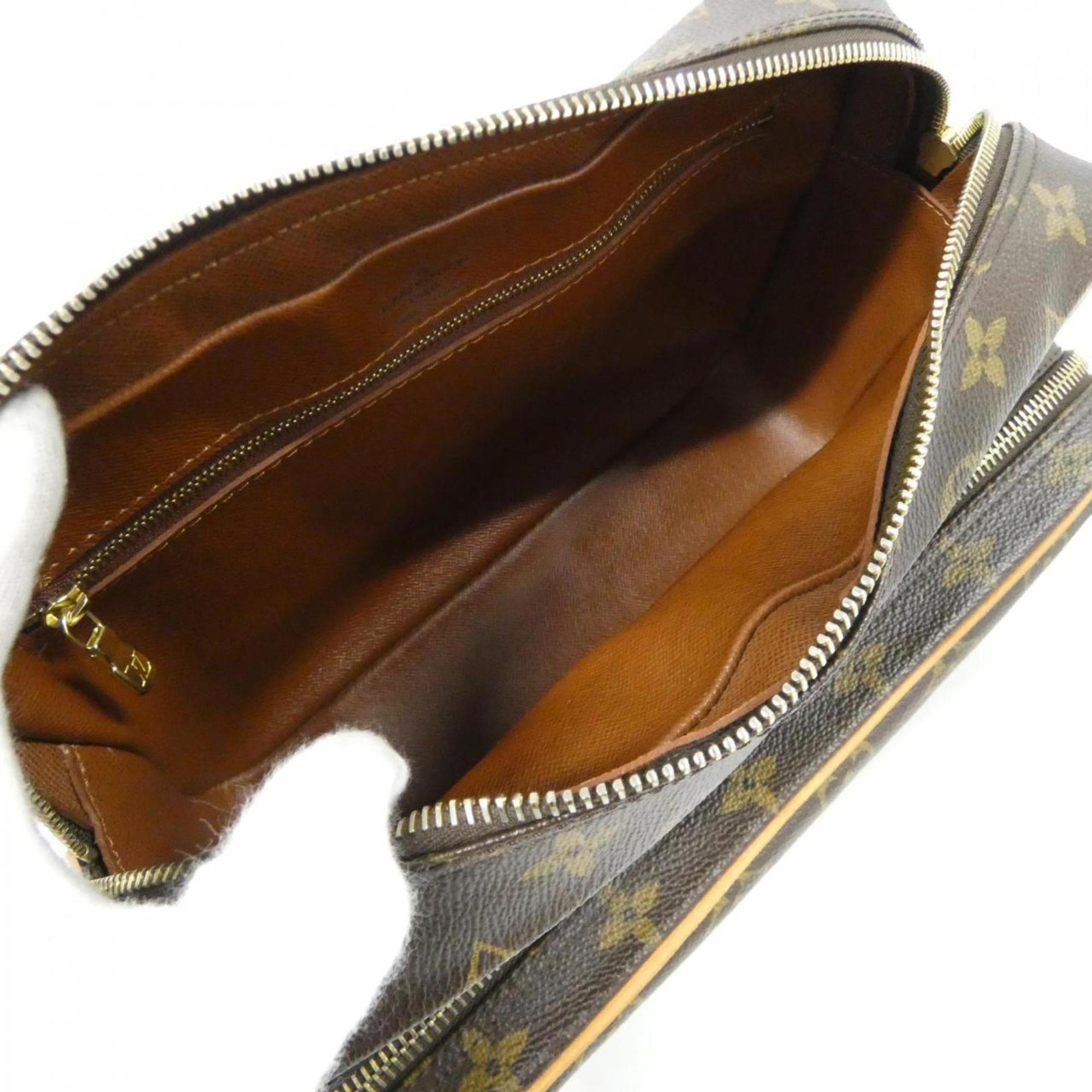 Louis Vuitton Monogram Marron Coated Canvas Shoulder Bag (Pre-Owned)