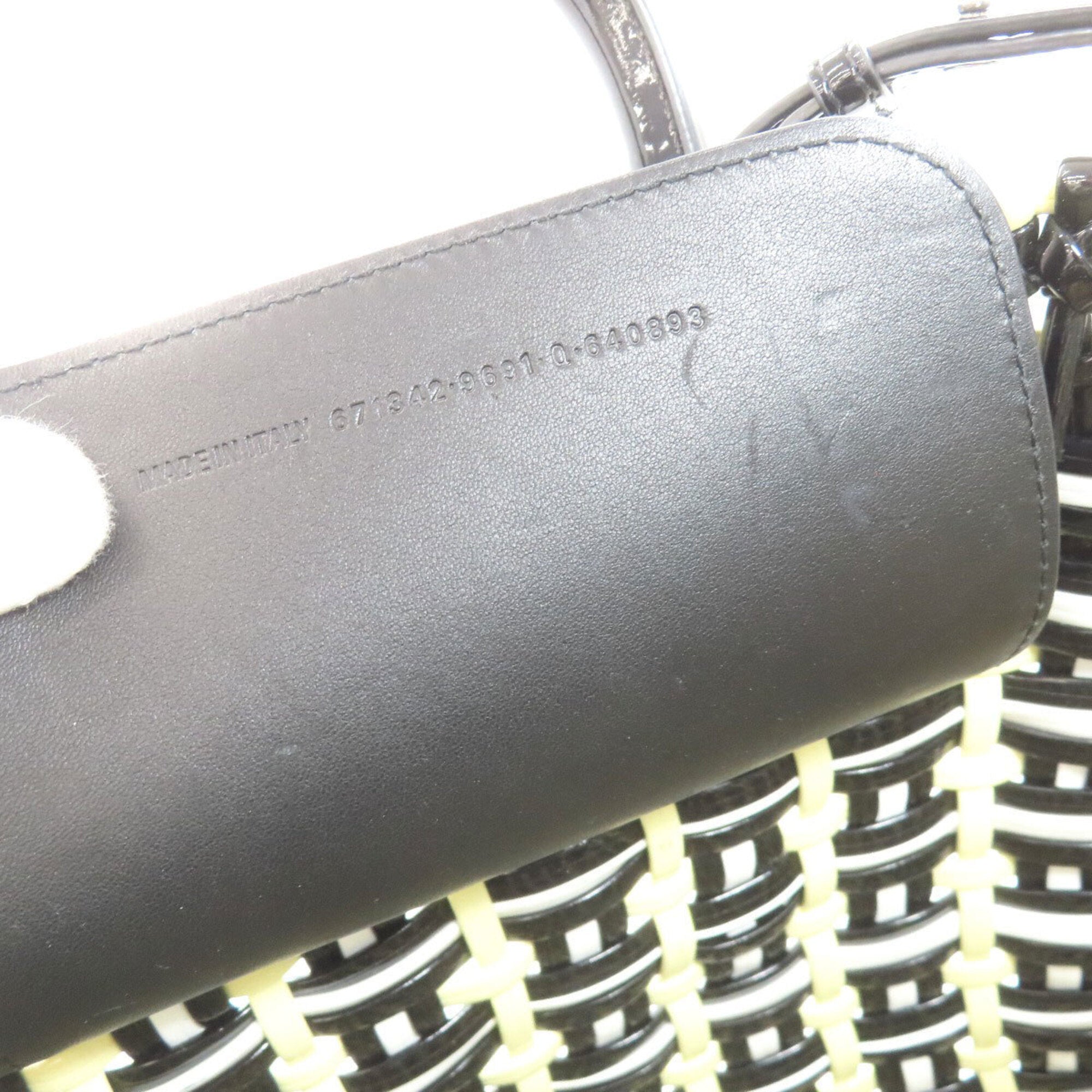 Balenciaga Black Yellow Leather Handbag (Pre-Owned)