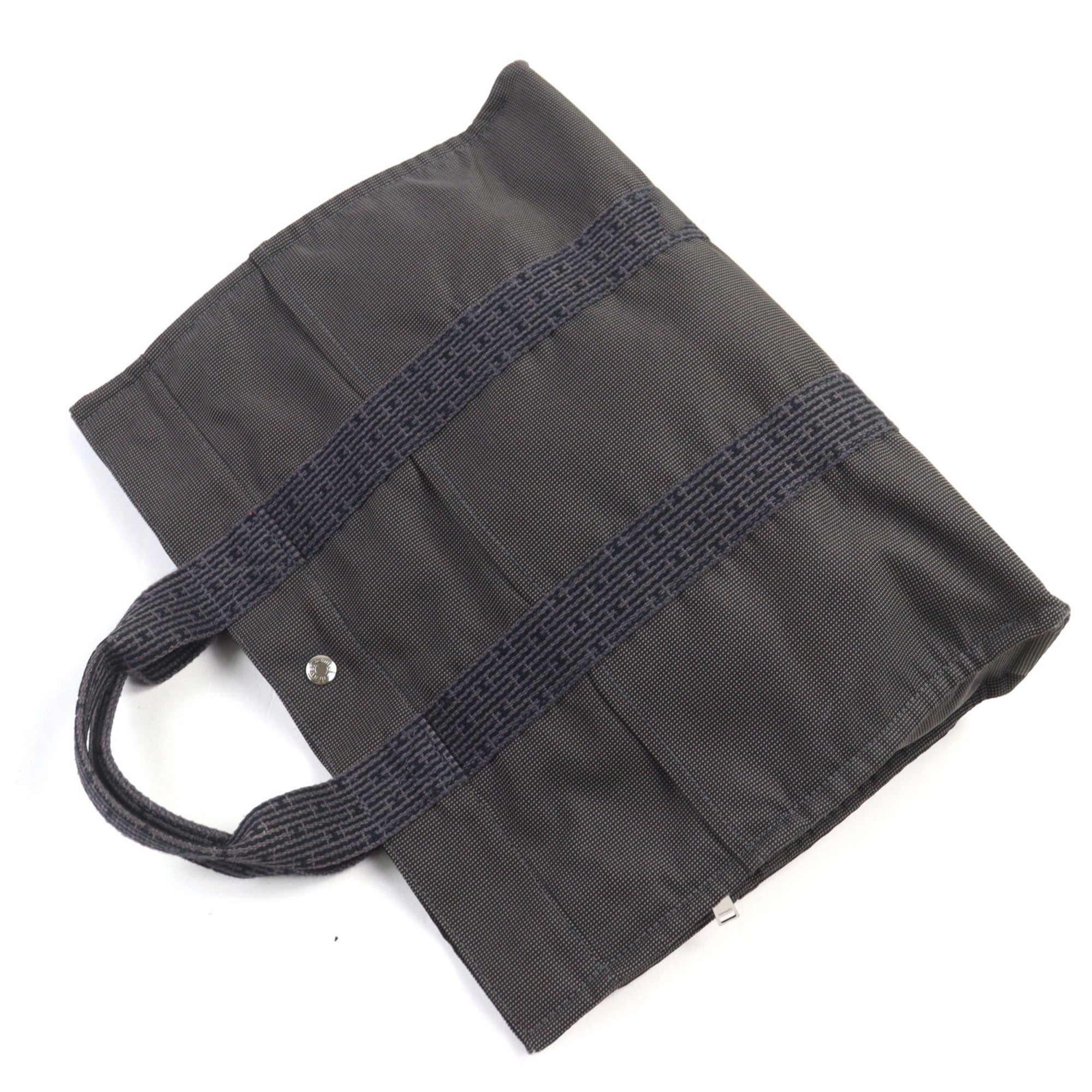 Hermes Her Line Gray Polyester Polyamide Tote Bag (Pre-Owned)
