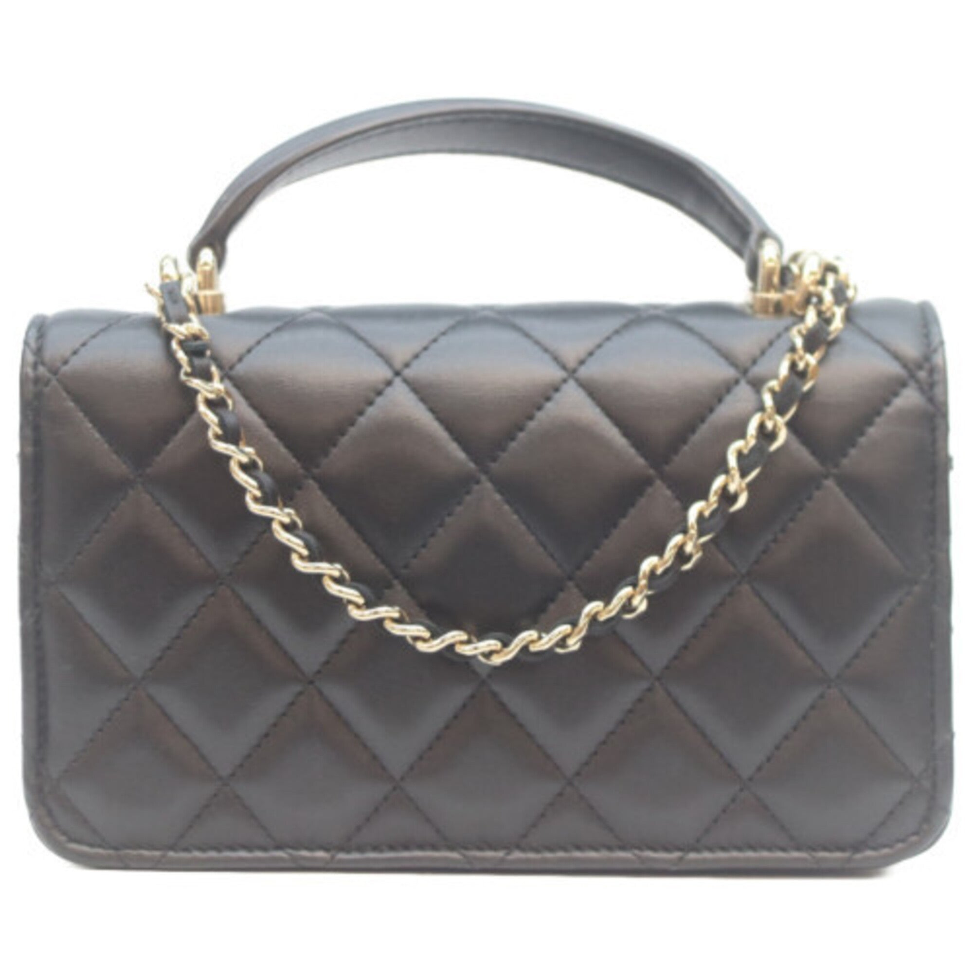 Chanel Black Leather Shoulder Bag (Pre-Owned)