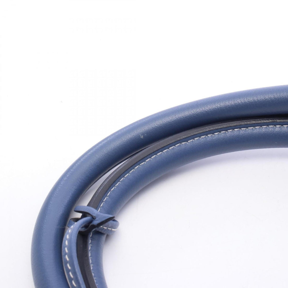 Hermes Blue Leather Handbag (Pre-Owned)