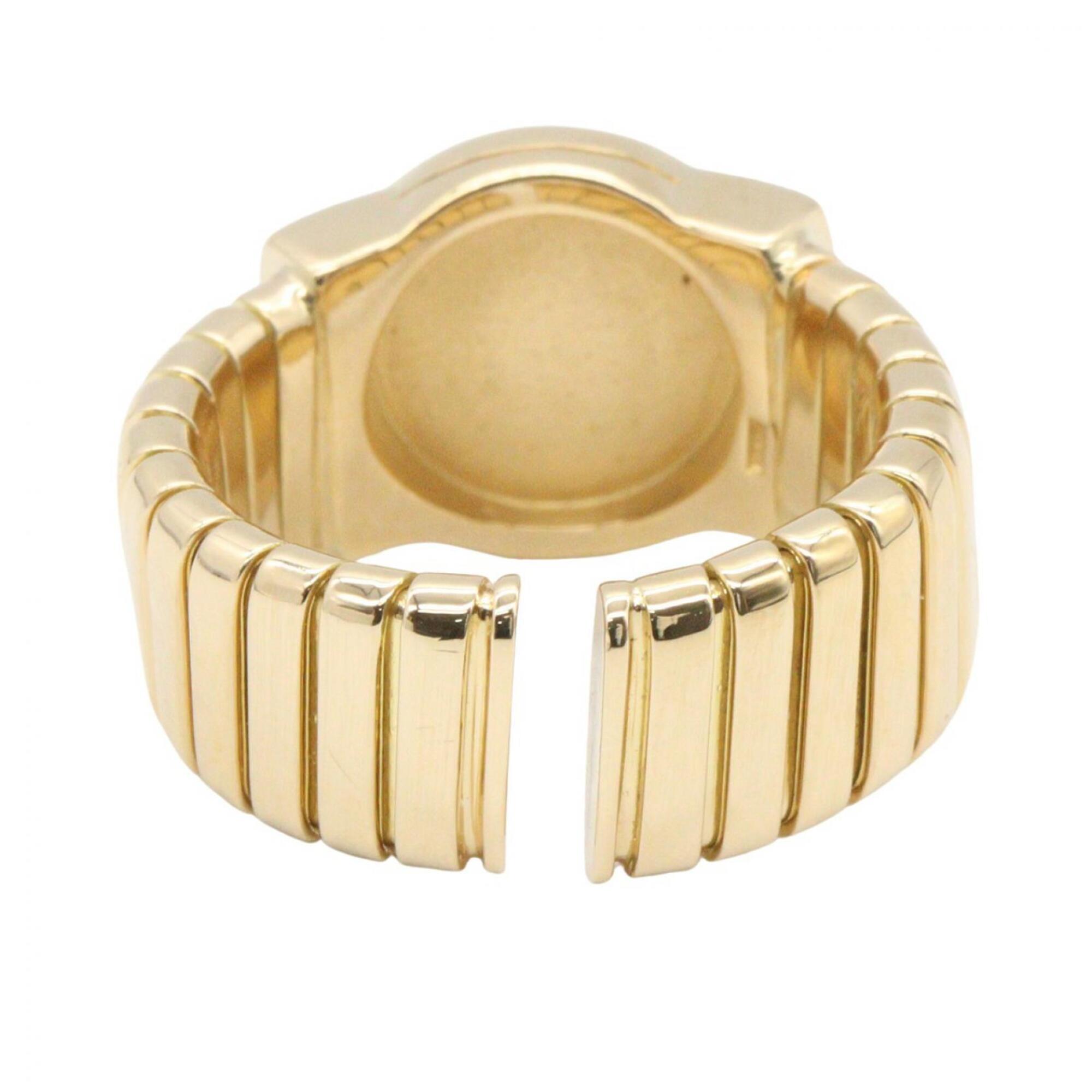 Bvlgari Gold Black Yellow Gold (18K) Band Ring (Pre-Owned)