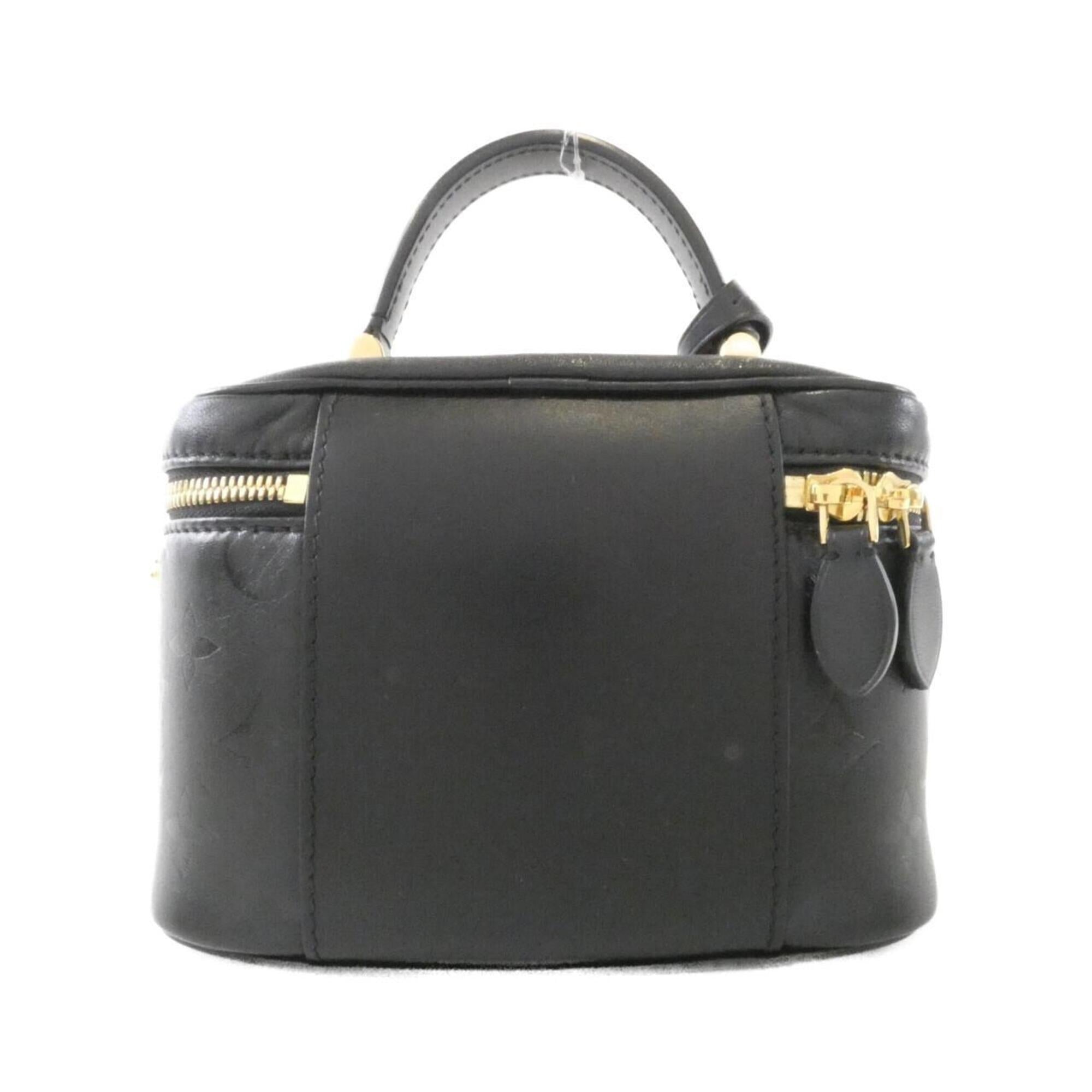 Louis Vuitton Black Leather Handbag (Pre-Owned)