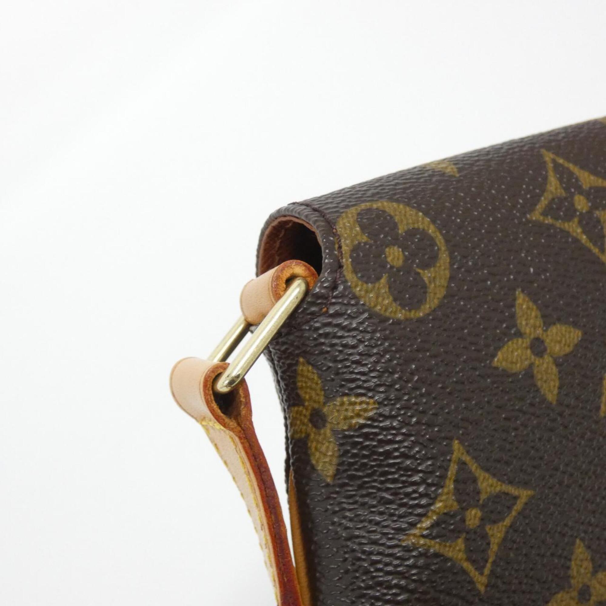 Louis Vuitton Marron Coated Canvas Shoulder Bag (Pre-Owned)