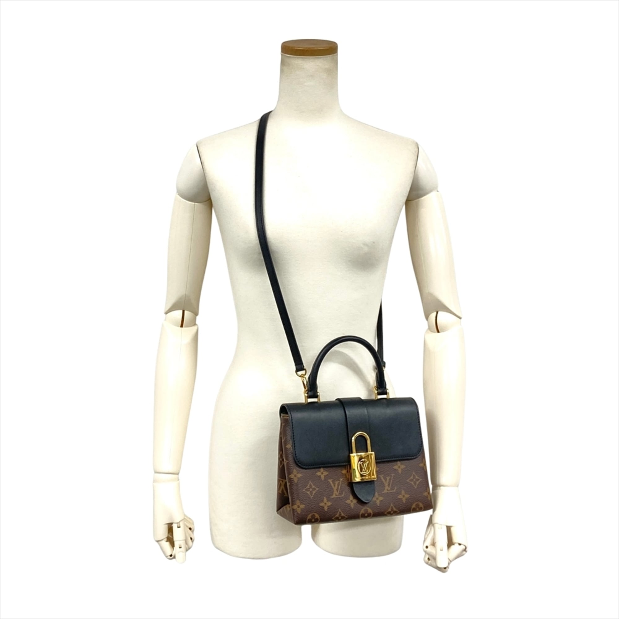 Louis Vuitton Black Noir Monogram Canvas Handbag (Pre-Owned)