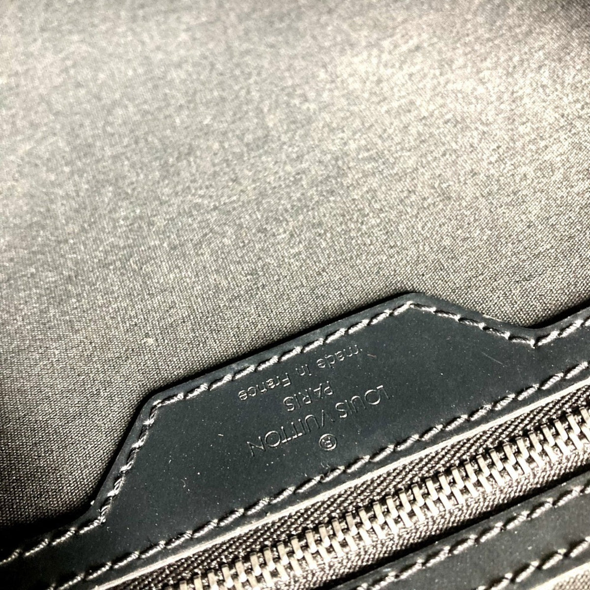 Louis Vuitton Navy Monogram Mat Leather Briefcase Tote Bag (Pre-Owned)