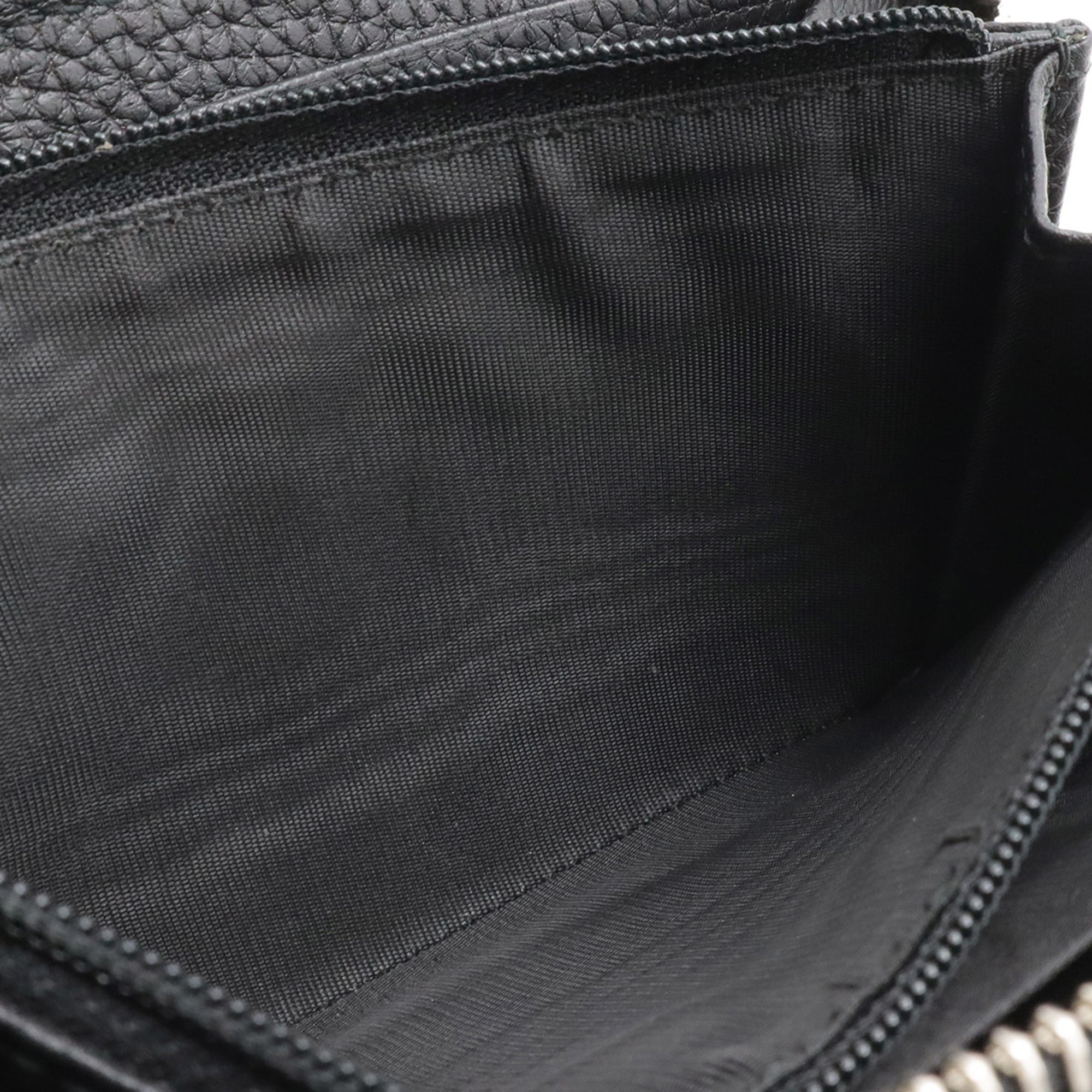Gucci Black Leather Long Wallet (Bi-Fold) (Pre-Owned)