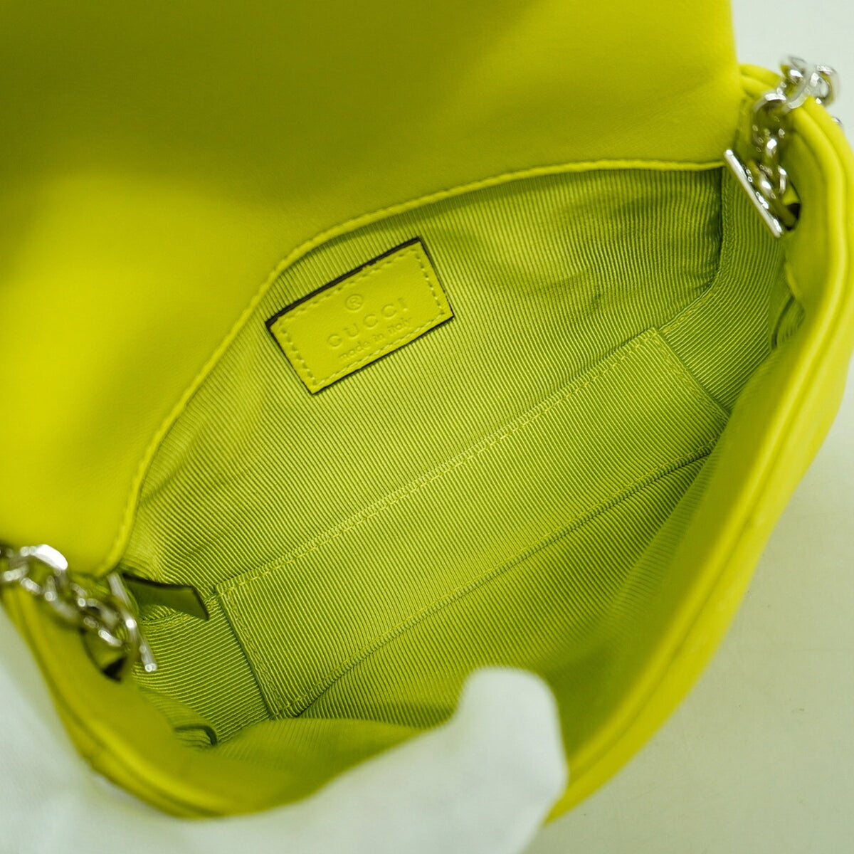 Gucci Green Leather Shoulder Bag (Pre-Owned)