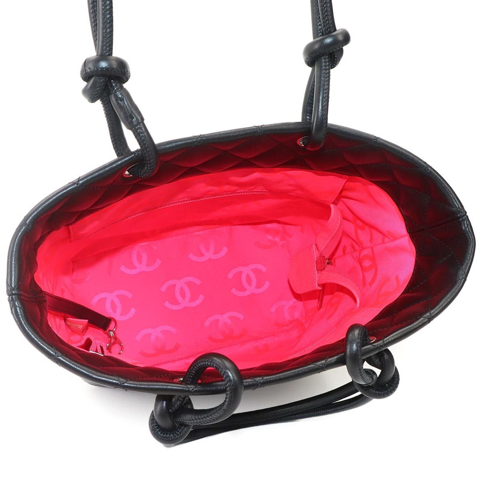 Chanel Black Cambon Ligne Handbag Tote Bag (Pre-Owned)