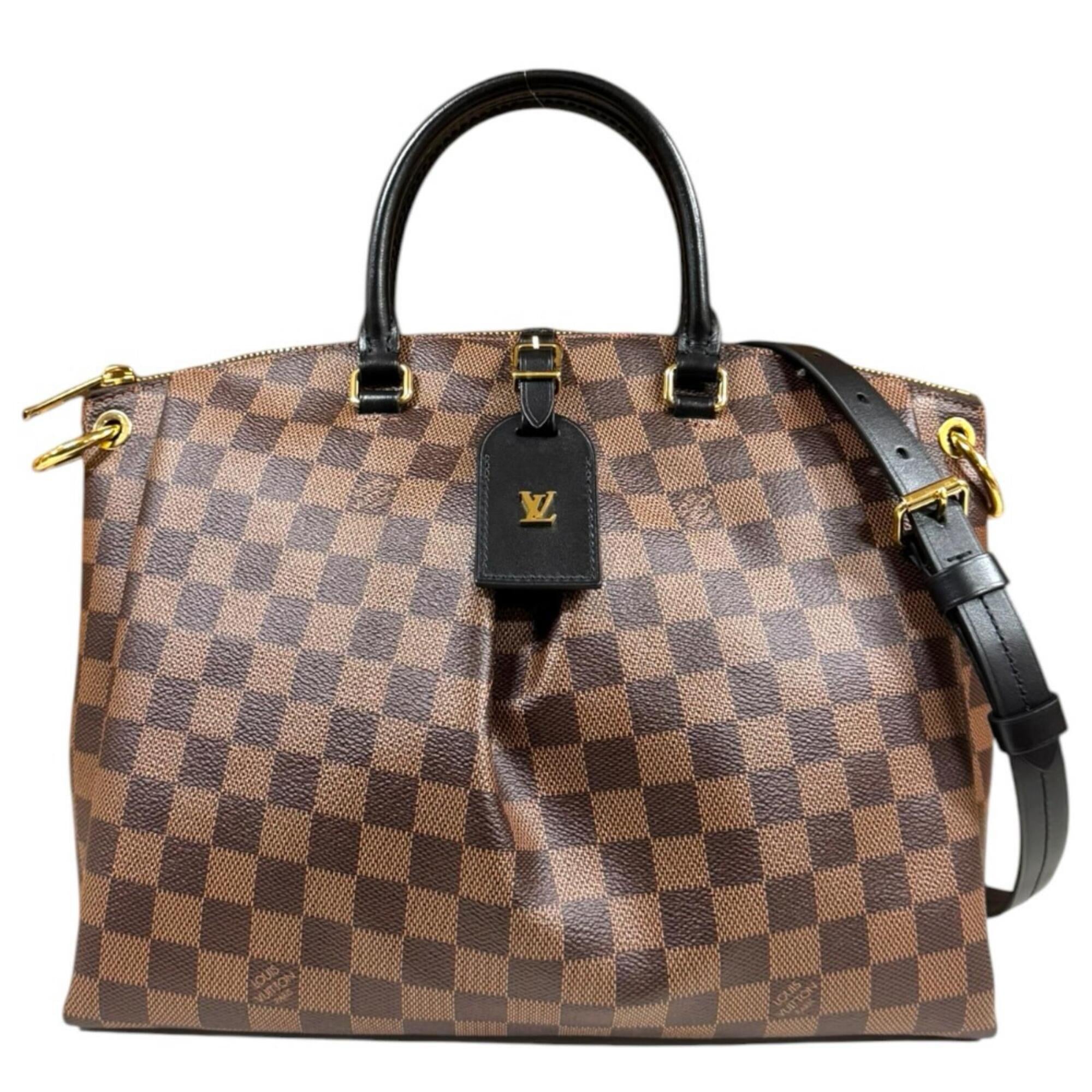 Louis Vuitton Damier Brown Damier Canvas Ebene Or Damier Canvas Shoulder Bag (Pre-Owned)