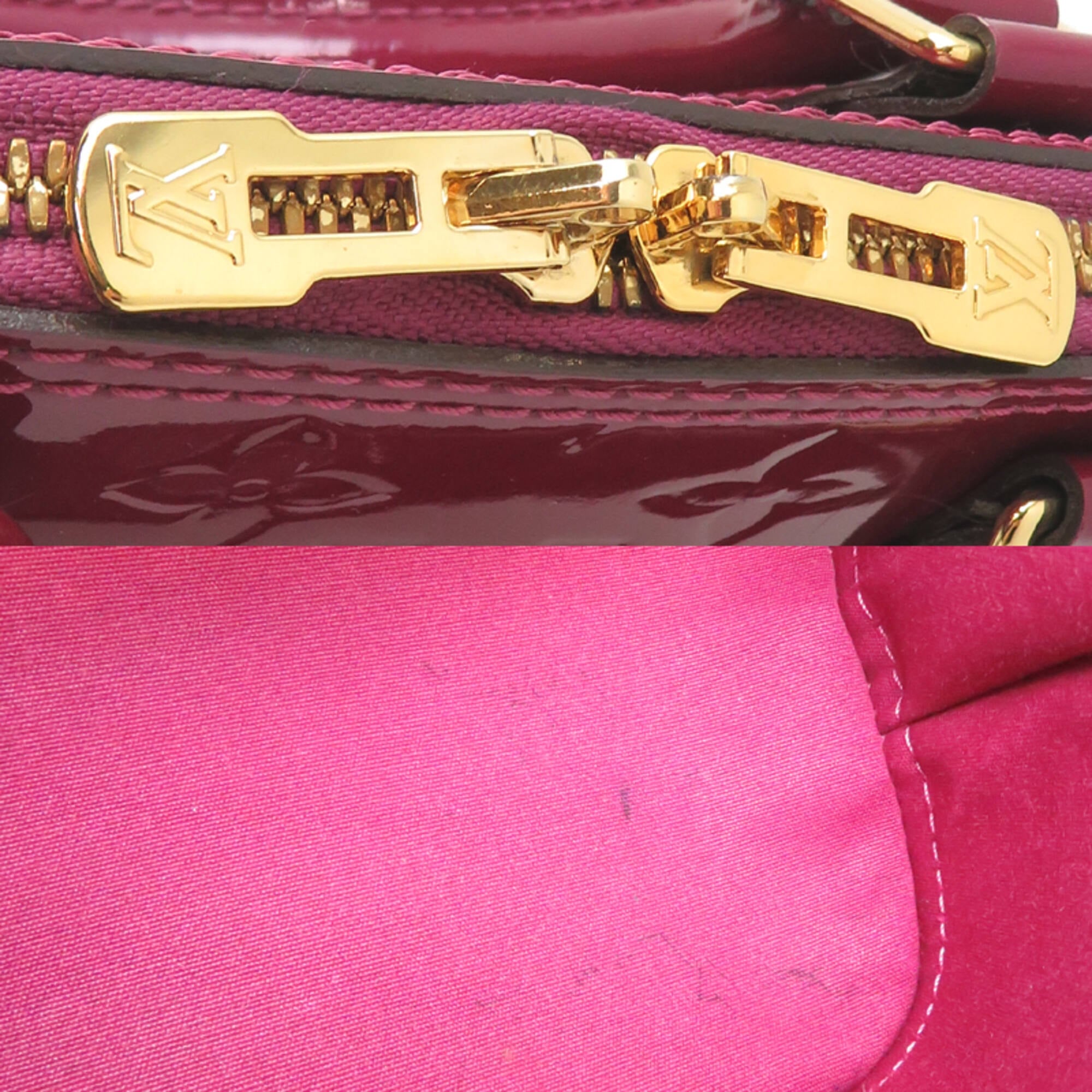 Louis Vuitton Purple Monogram Vernis Handbag (Pre-Owned)