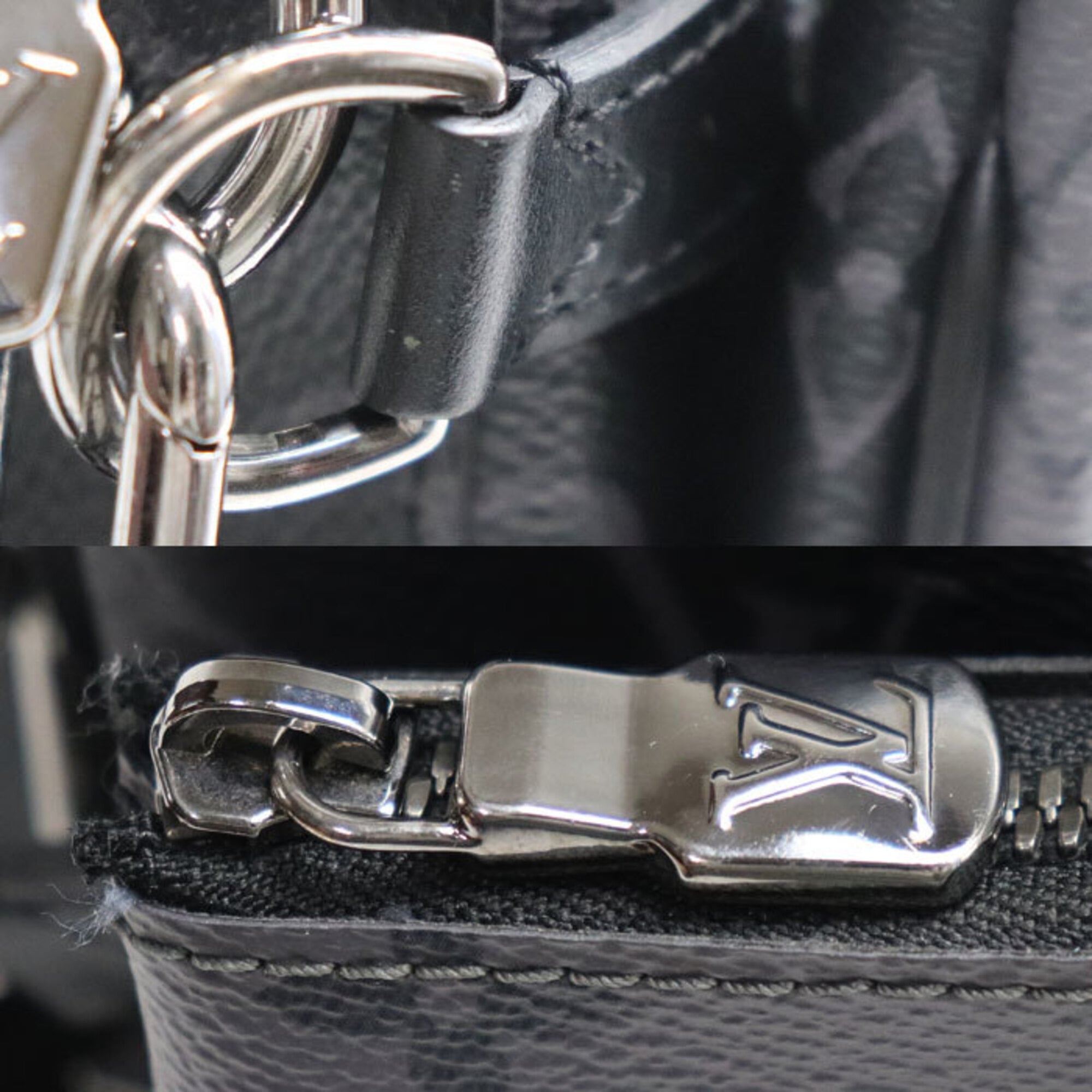Louis Vuitton Gray Monogram Eclipse Pouch Shoulder Bag (Pre-Owned)