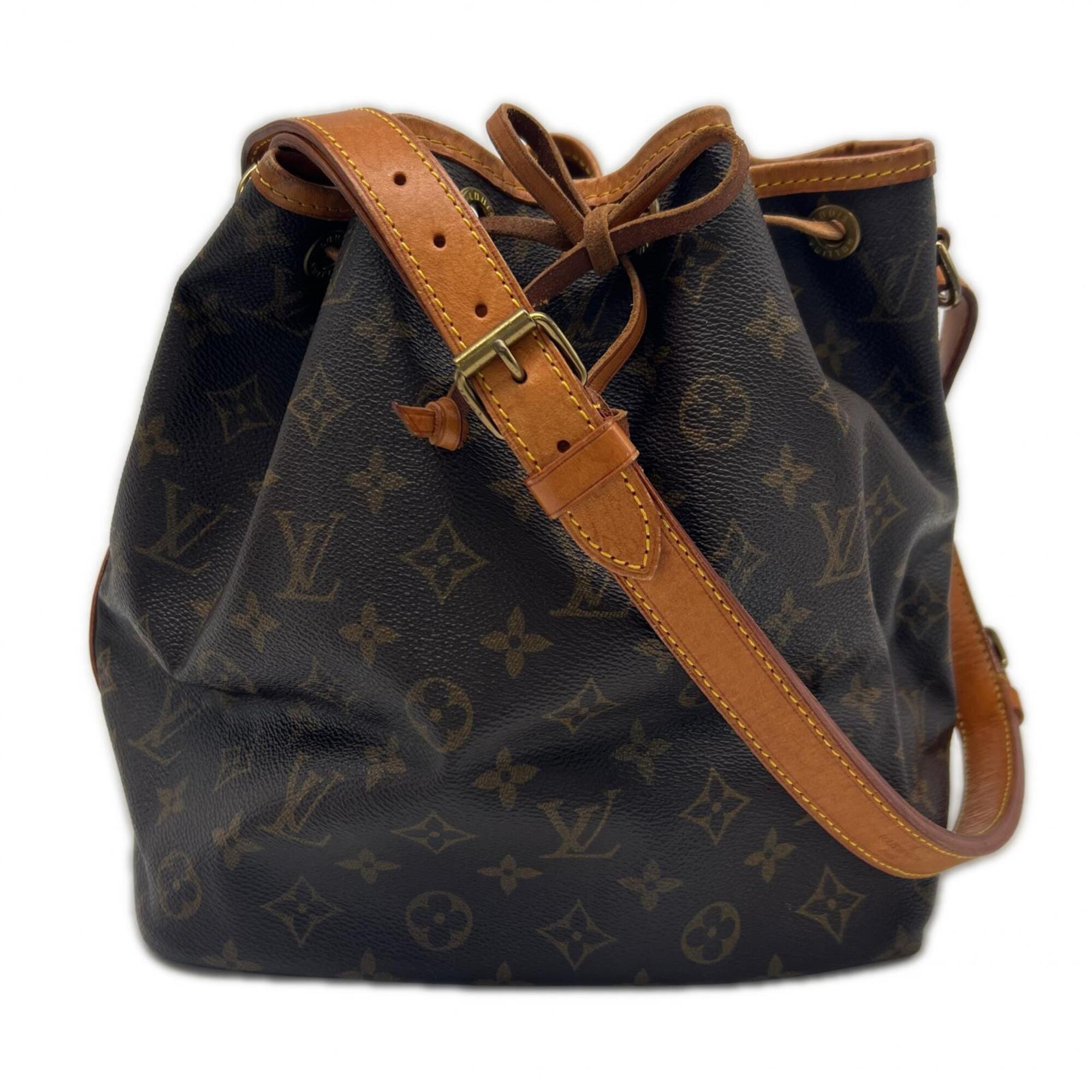Louis Vuitton Monogram Brown Coated Canvas Leather Handbag (Pre-Owned)