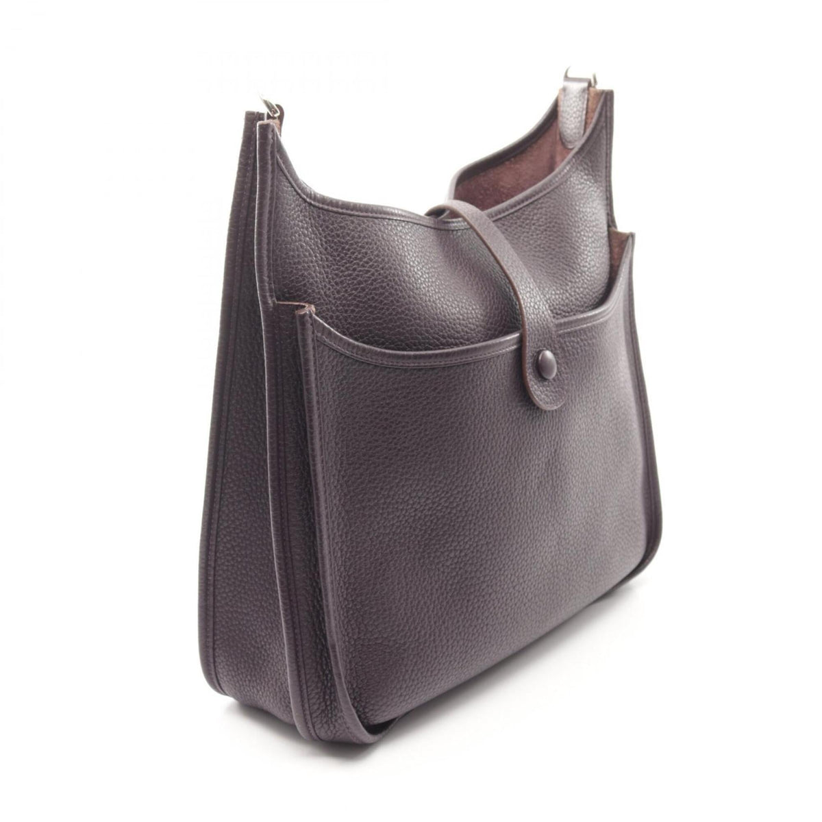 Hermes Purple Raisin Taurillon Clemence Leather Shoulder Bag (Pre-Owned)