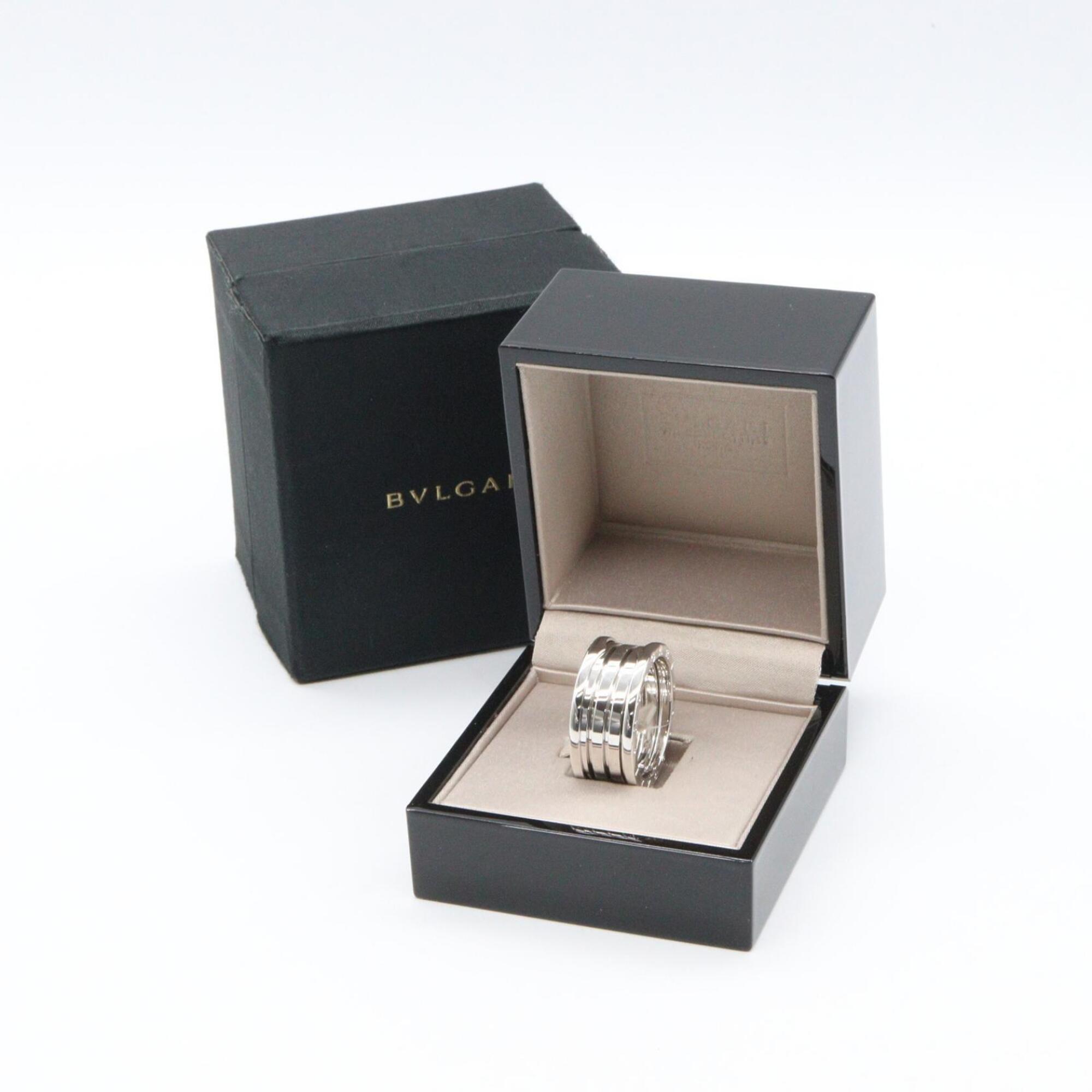 Bvlgari Silver White Gold (18K) Band Ring (Pre-Owned)