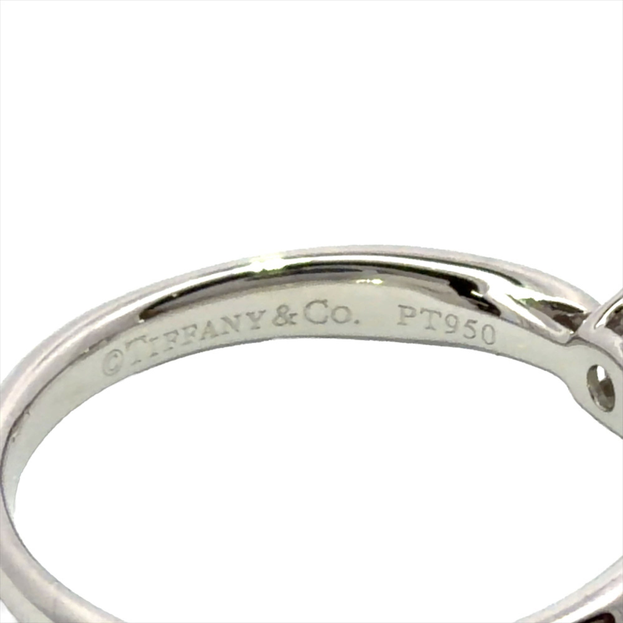 Tiffany Platinum Platinum 950 Band Ring (Pre-Owned)
