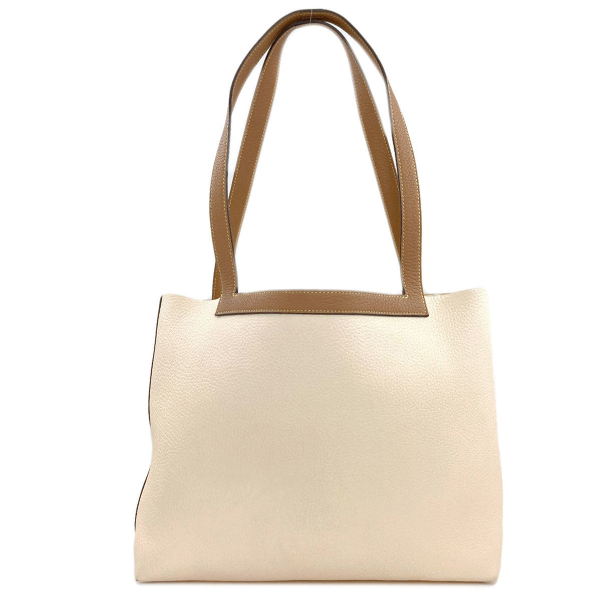 Hermes Brown Ivory Tote Bag (Pre-Owned)