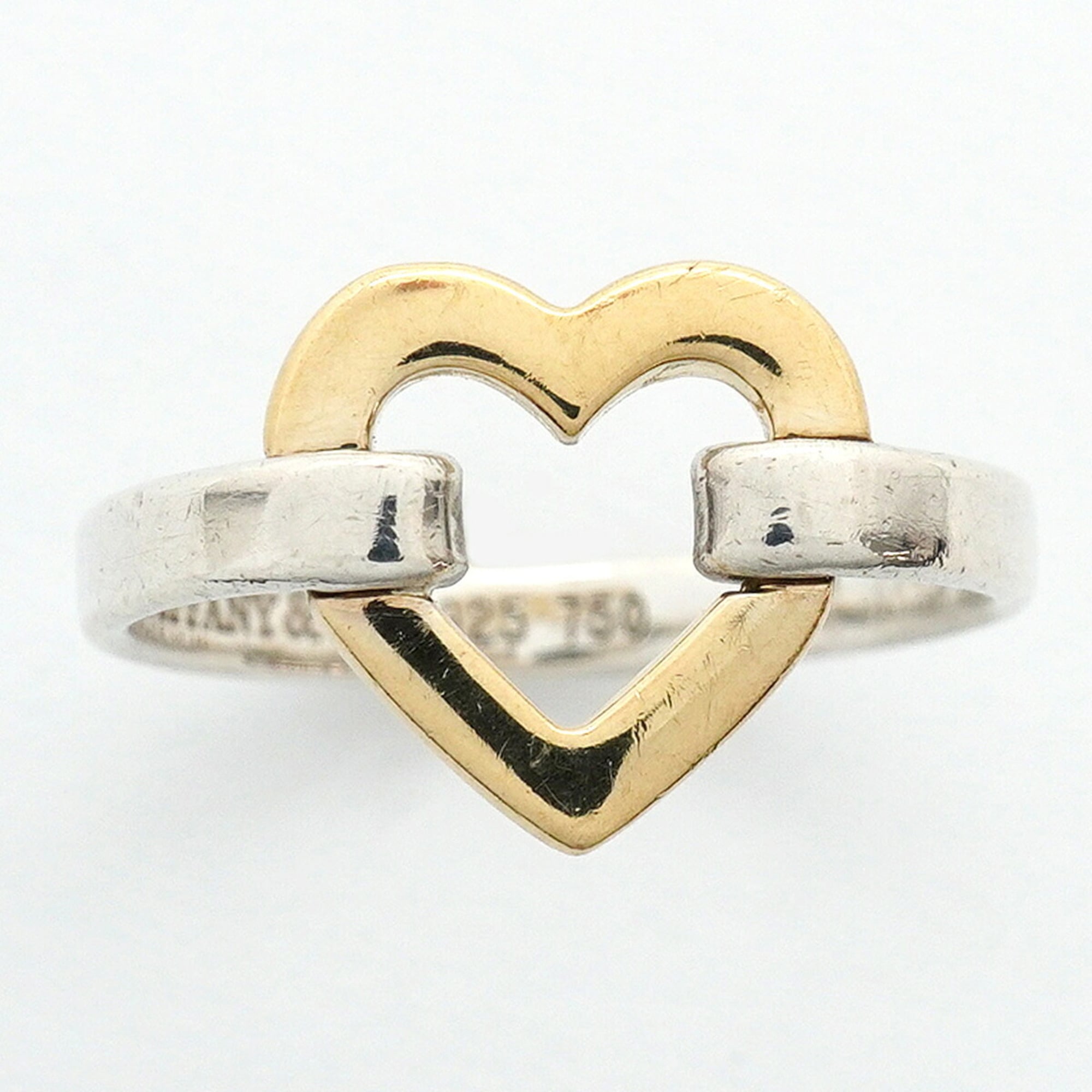 Tiffany Yellow Gold (18K) Silver 925 Band Ring (Pre-Owned)