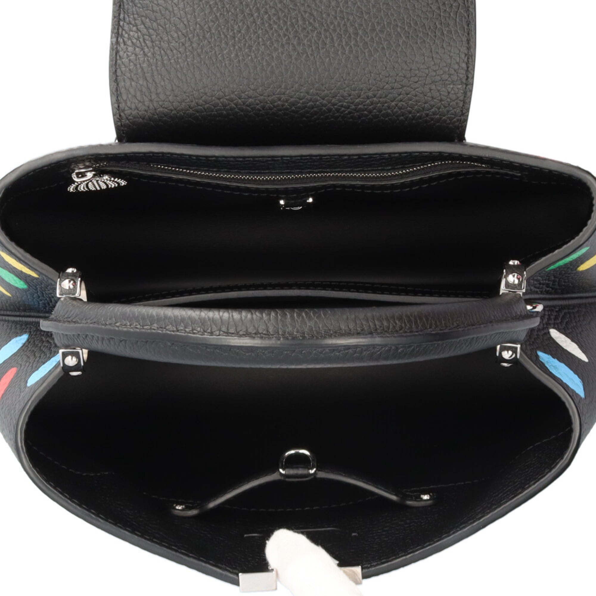 Louis Vuitton Black Multi-Color Leather Shoulder Bag (Pre-Owned)