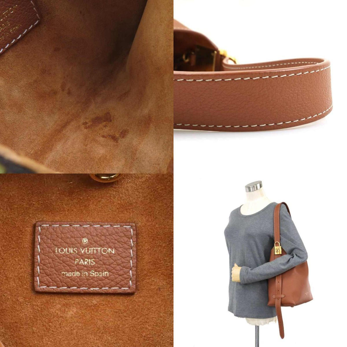 Louis Vuitton Cognac Leather Shoulder Bag (Pre-Owned)