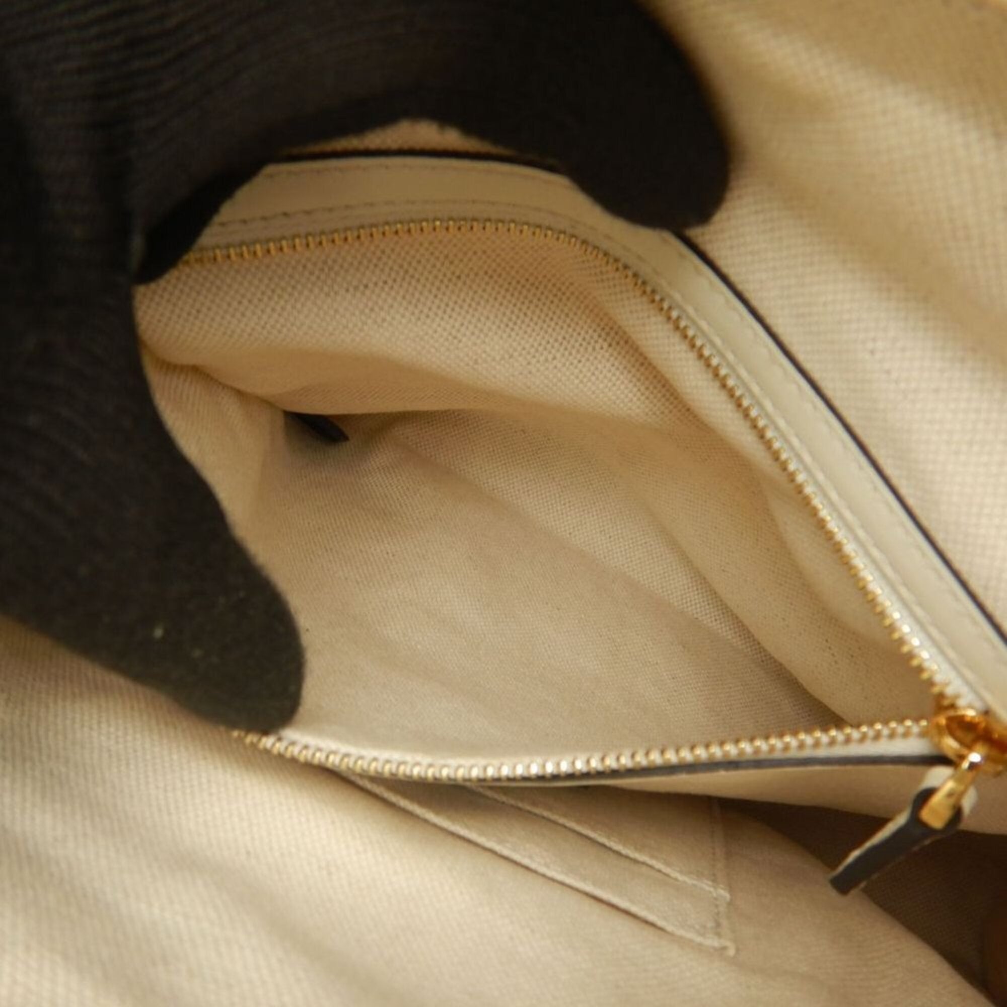 Gucci Blue Ivory Canvas Tote Bag (Pre-Owned)
