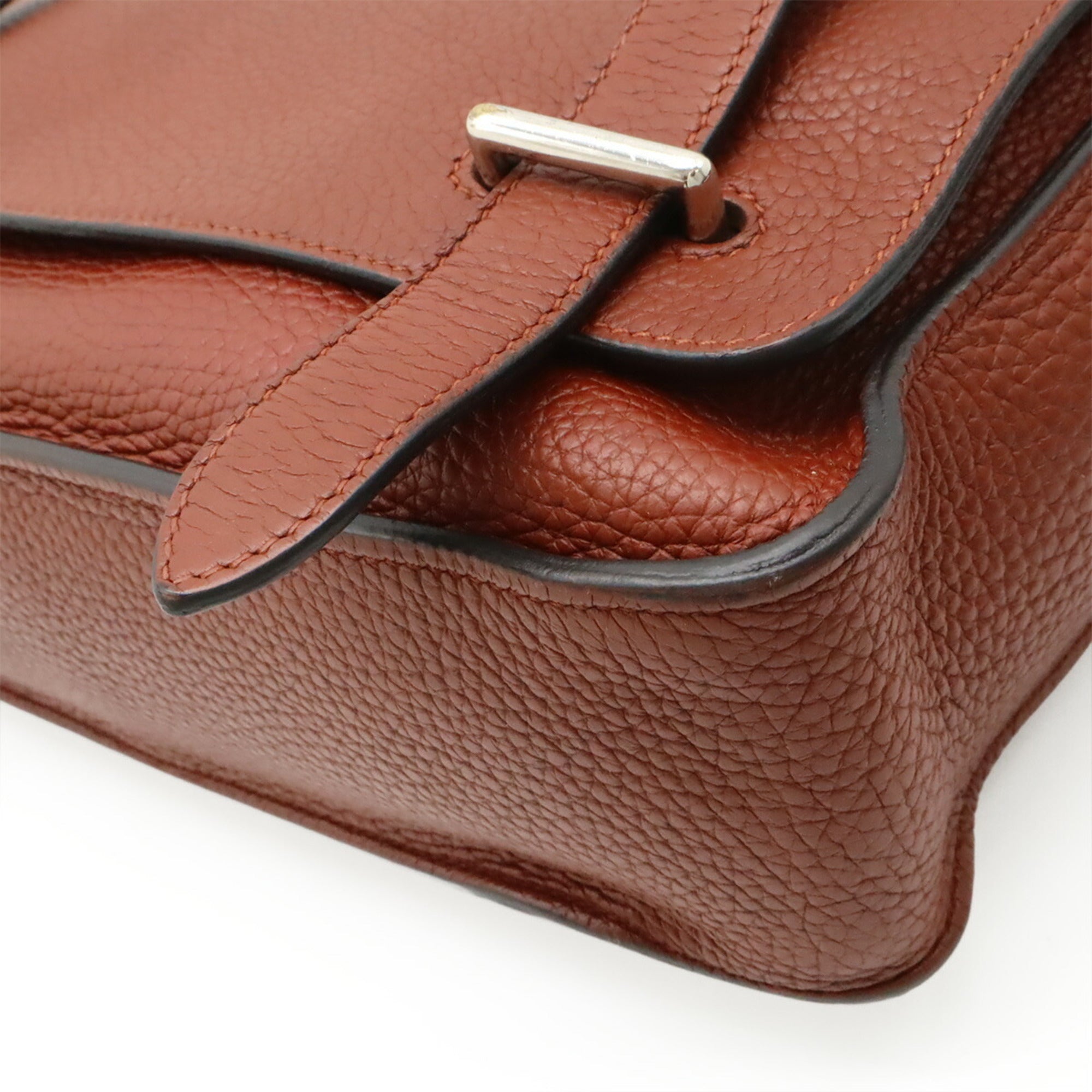 Hermes Caporal Sienne Togo Leather Shoulder Bag (Pre-Owned)