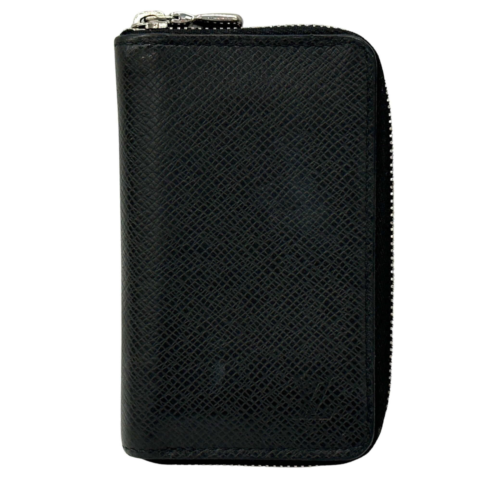 Louis Vuitton Ardoise Black Taiga Leather Coin Purse/Coin Case (Pre-Owned)