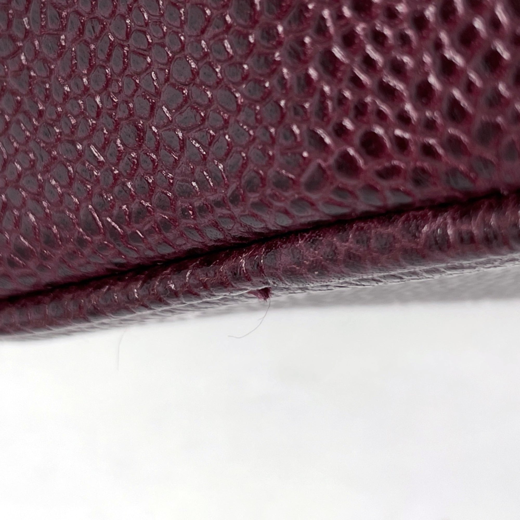 Chanel Bordeaux Grained Calfskin Pouch (Pre-Owned)