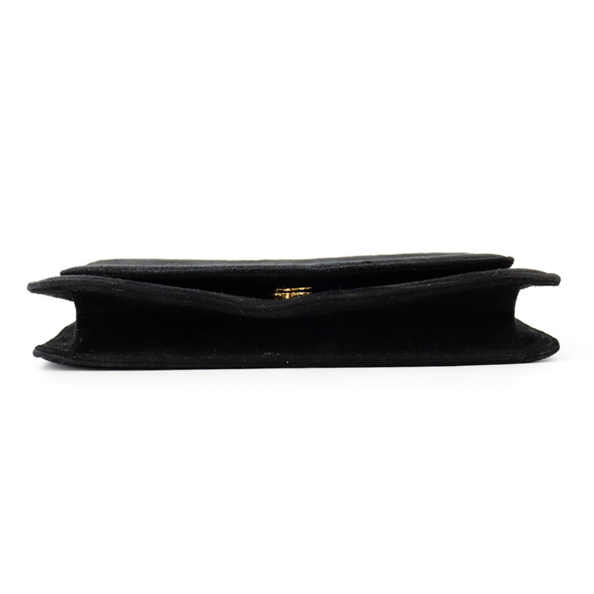 Salvatore Ferragamo Black Suede Shoulder Bag (Pre-Owned)
