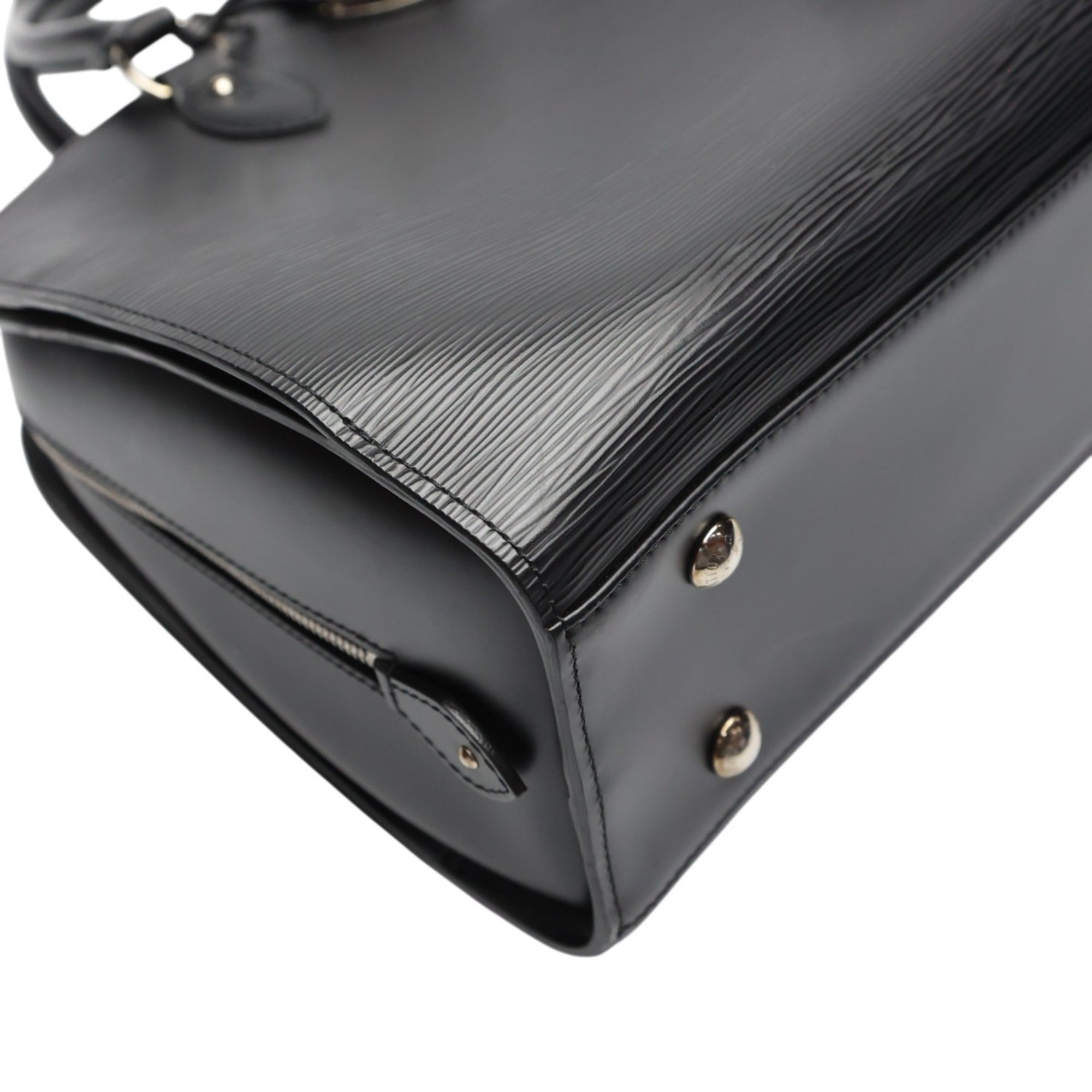 Louis Vuitton Black Noir Epi Leather Handbag (Pre-Owned)