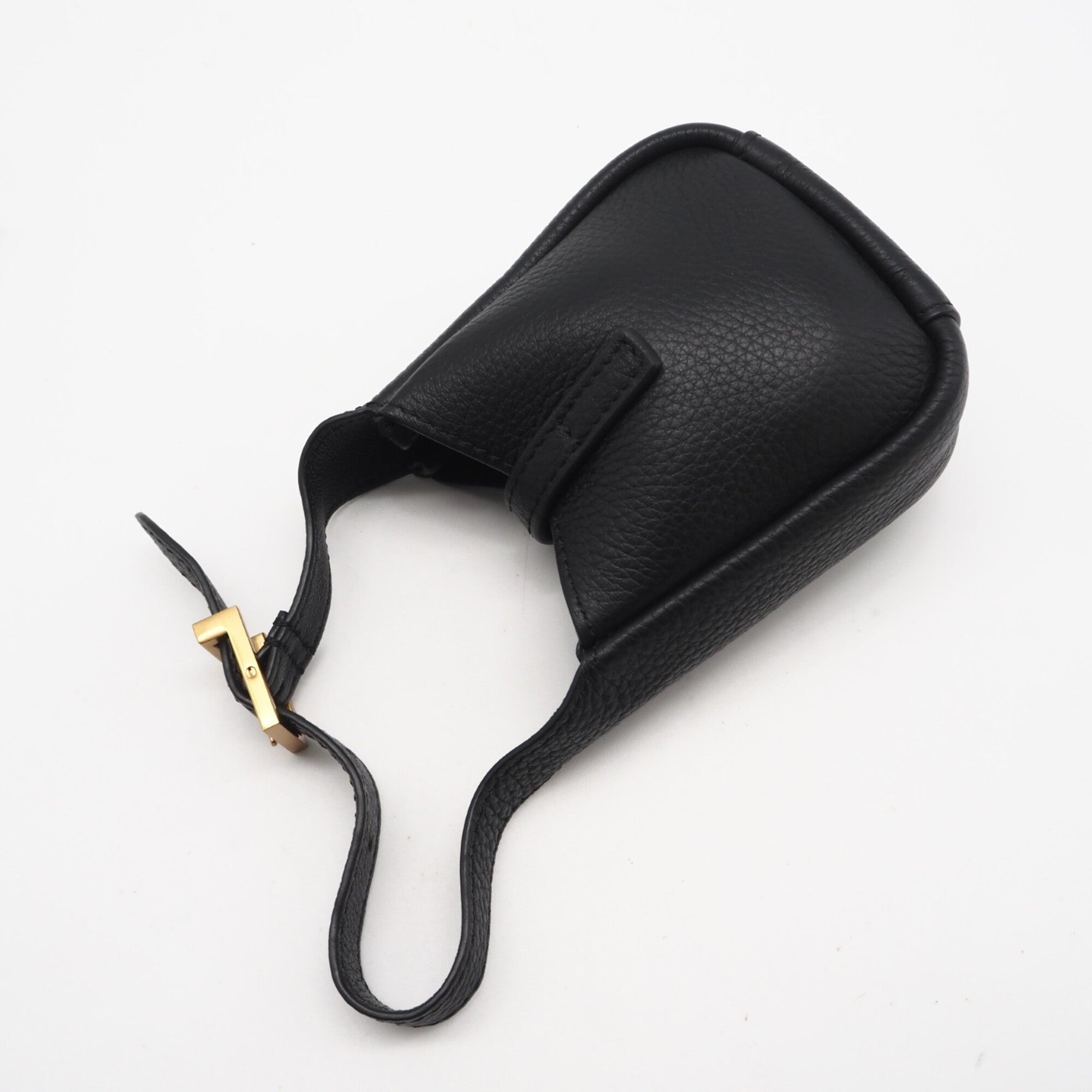 Yves Saint Laurent Black Leather Pouch (Pre-Owned)