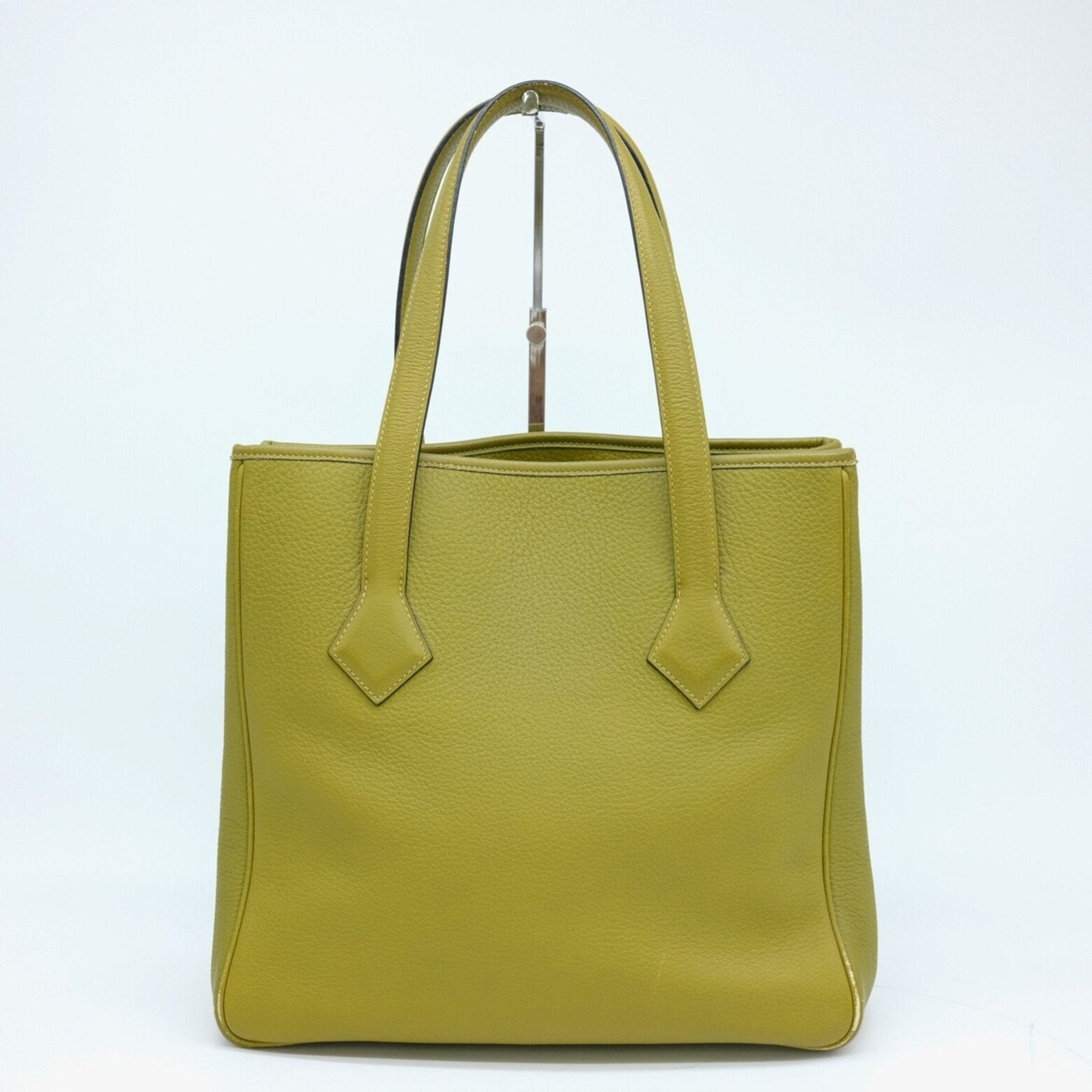 Hermes Anis Green Taurillon Clemence Leather Tote Bag (Pre-Owned)