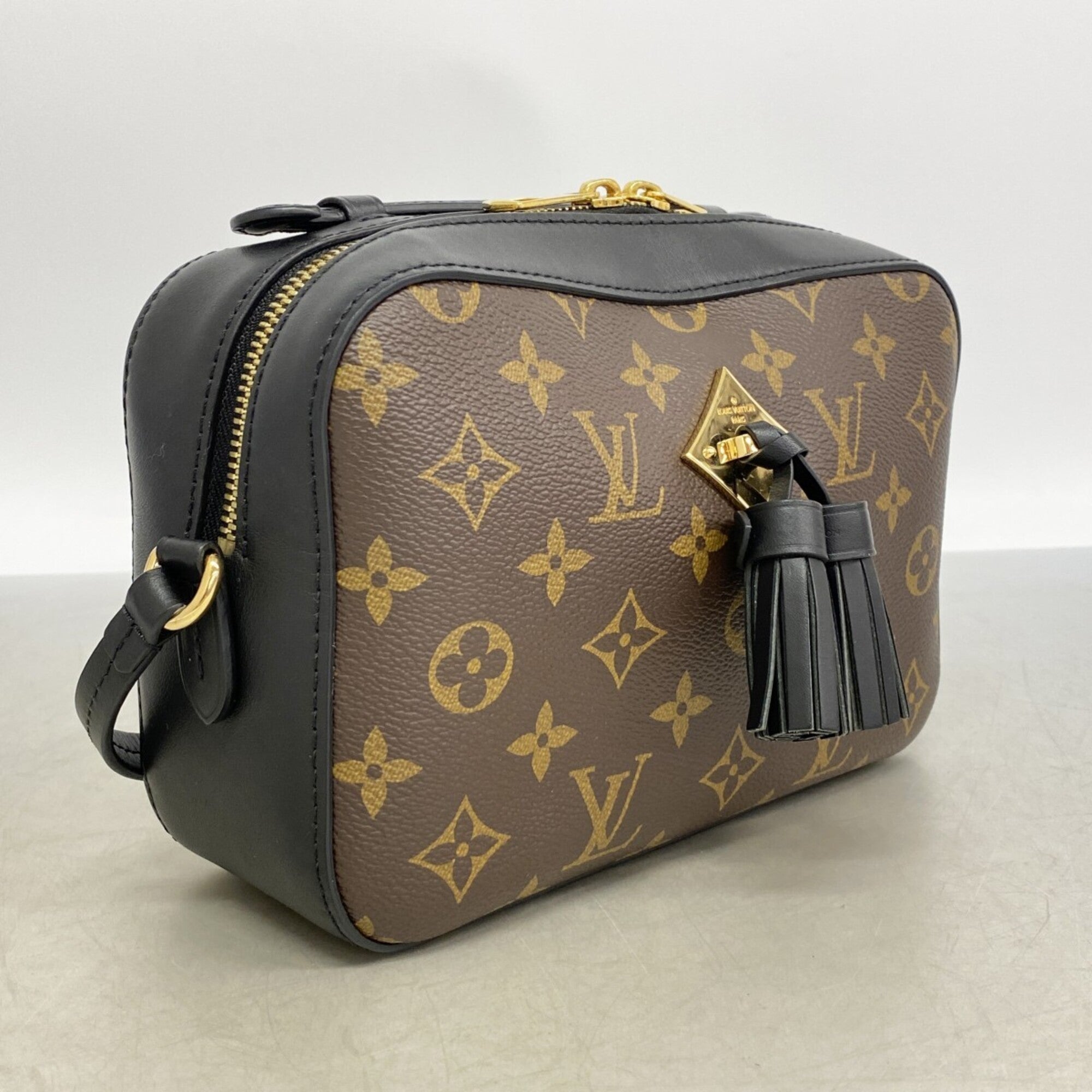 Louis Vuitton Black Brown Handbag (Pre-Owned)