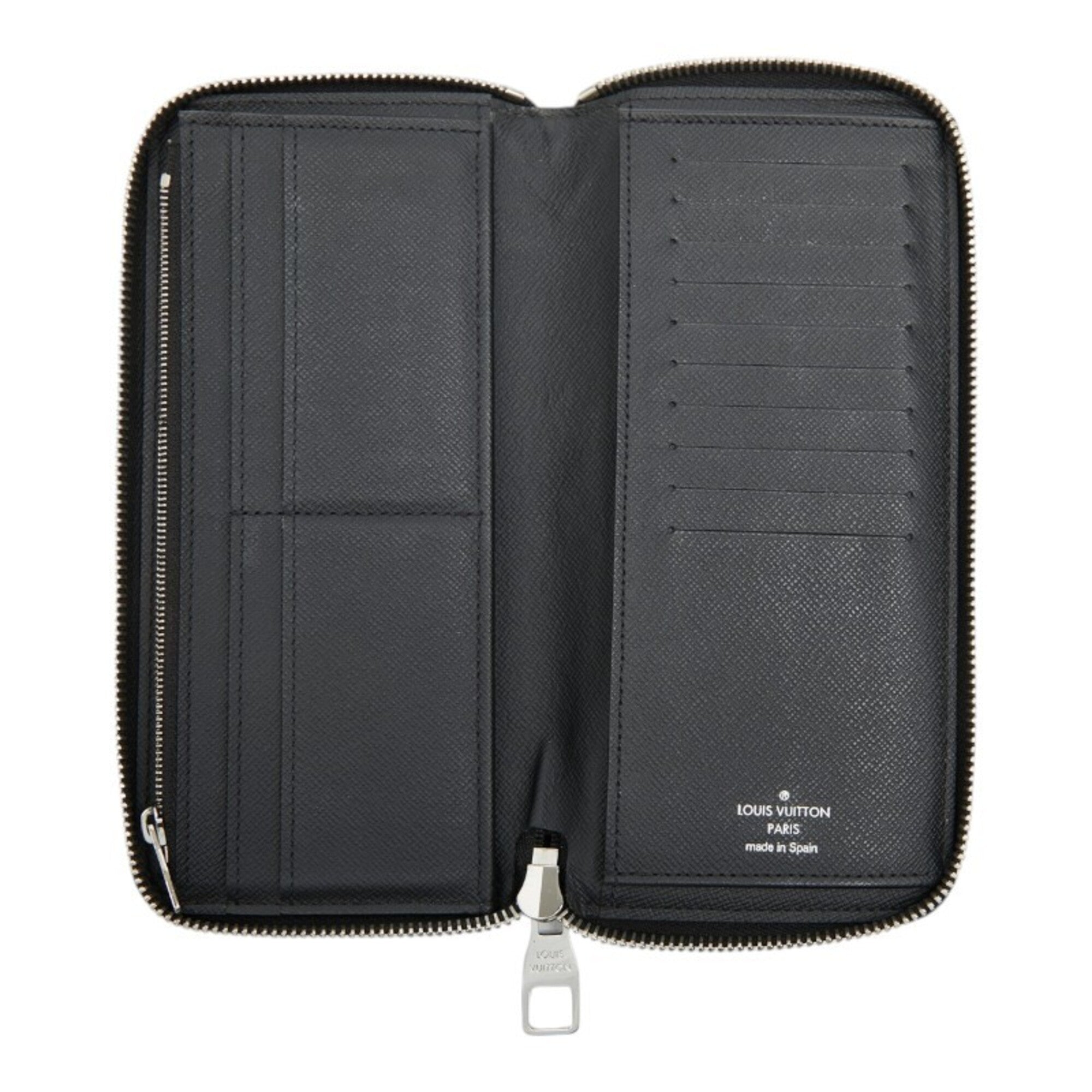 Louis Vuitton Black Pvc Long Wallet (Bi-Fold) (Pre-Owned)