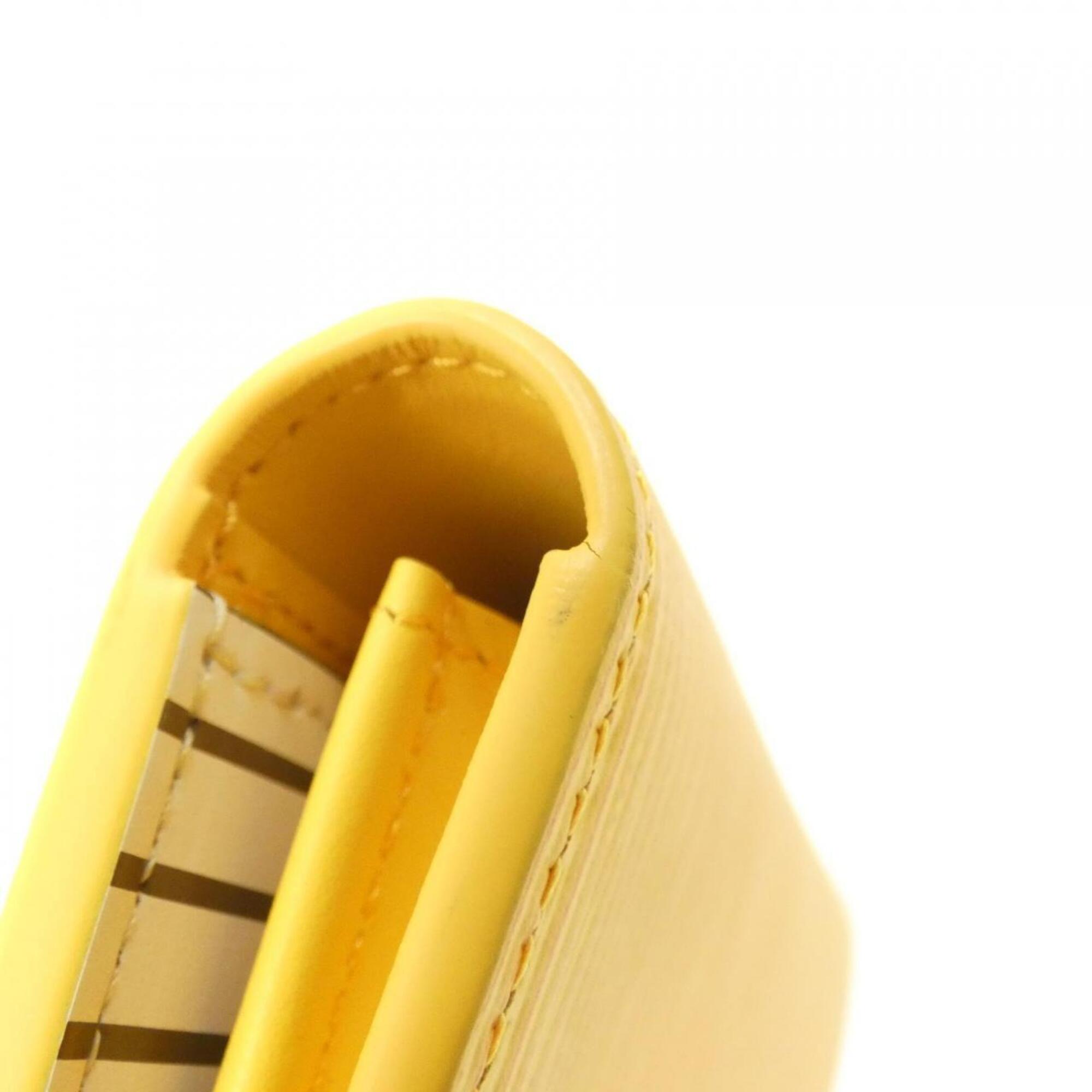 Louis Vuitton Epi Yellow Leather Long Wallet (Bi-Fold) (Pre-Owned)