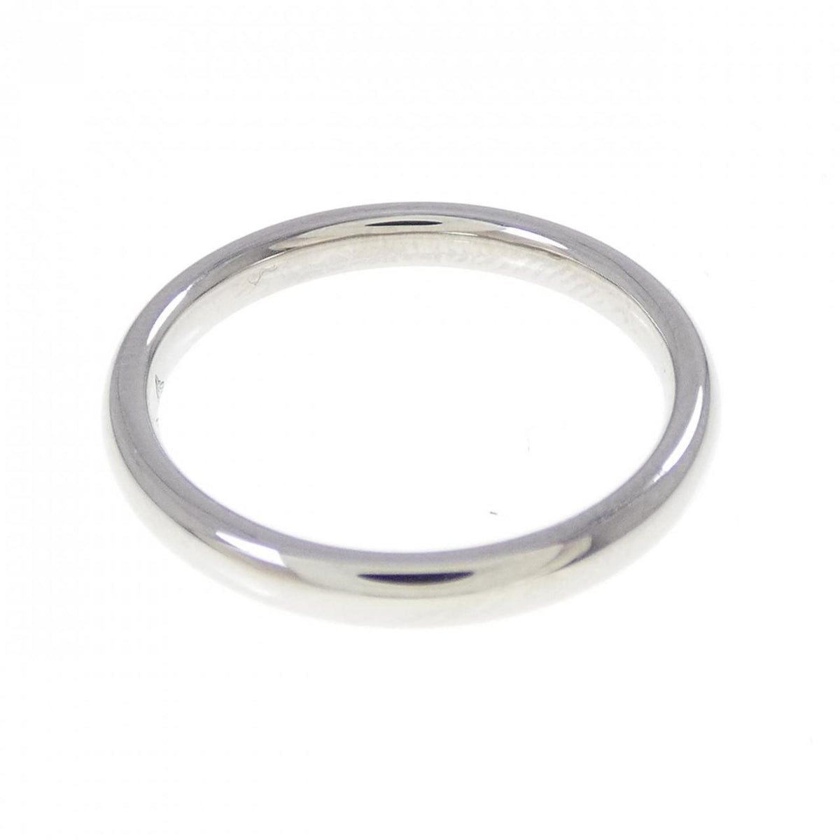 Chanel Platinum 950 Band Ring (Pre-Owned)